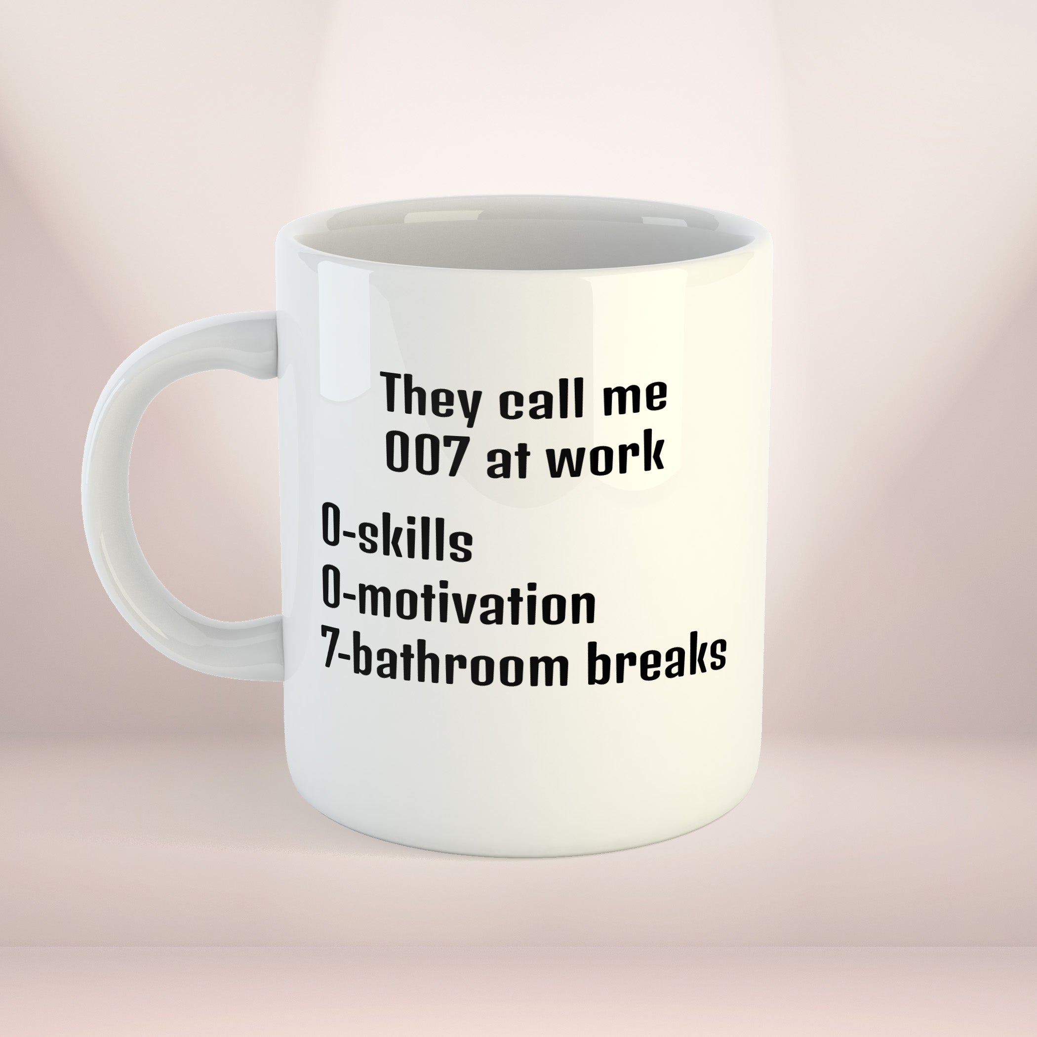 Kaffekopp till kollega | 007 motiv | Engelska