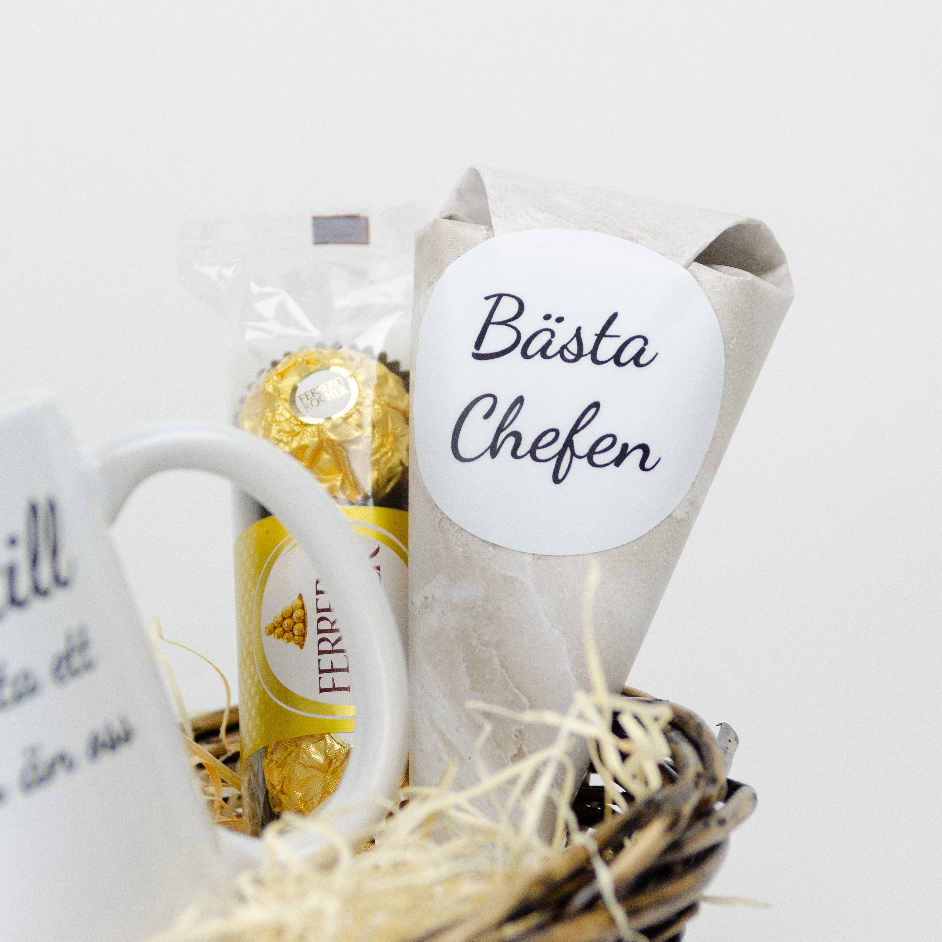 Present till chefen | Lycka till med att hitta ett bättre team än oss | Presentkorg