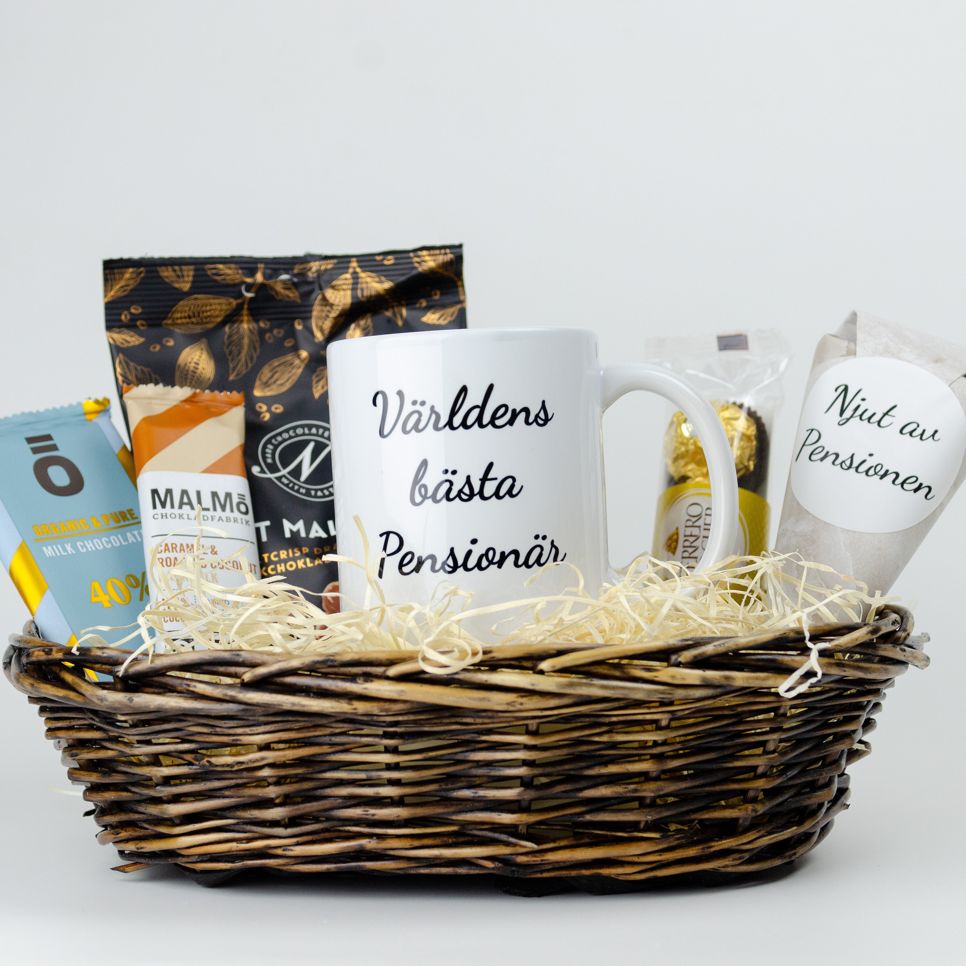Present till pensionär |  Världens bästa pensionär | Presentkorg |