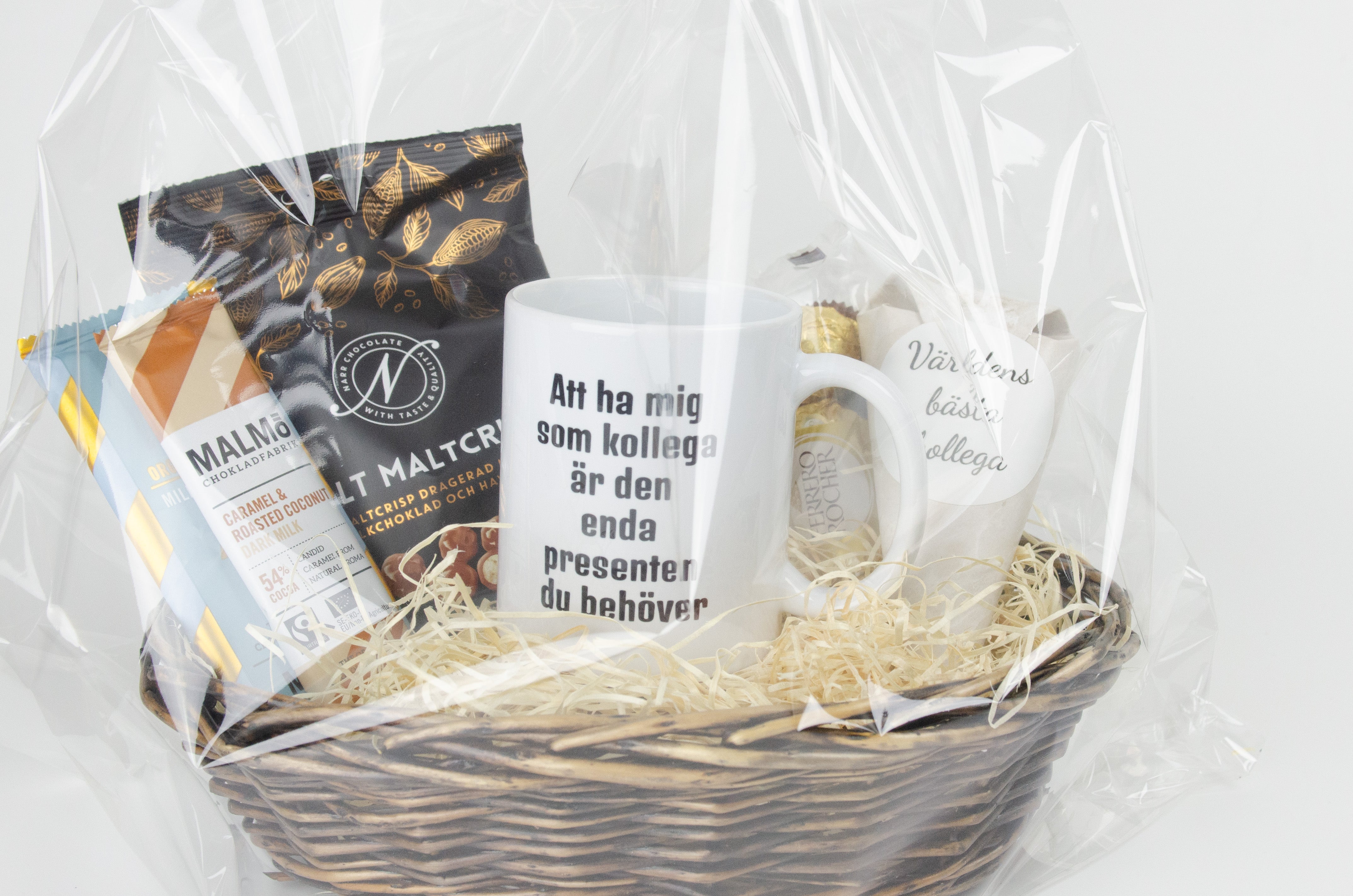 Present till kollega | Att ha mig som kollega är den enda present du behöver | Presentkorg |