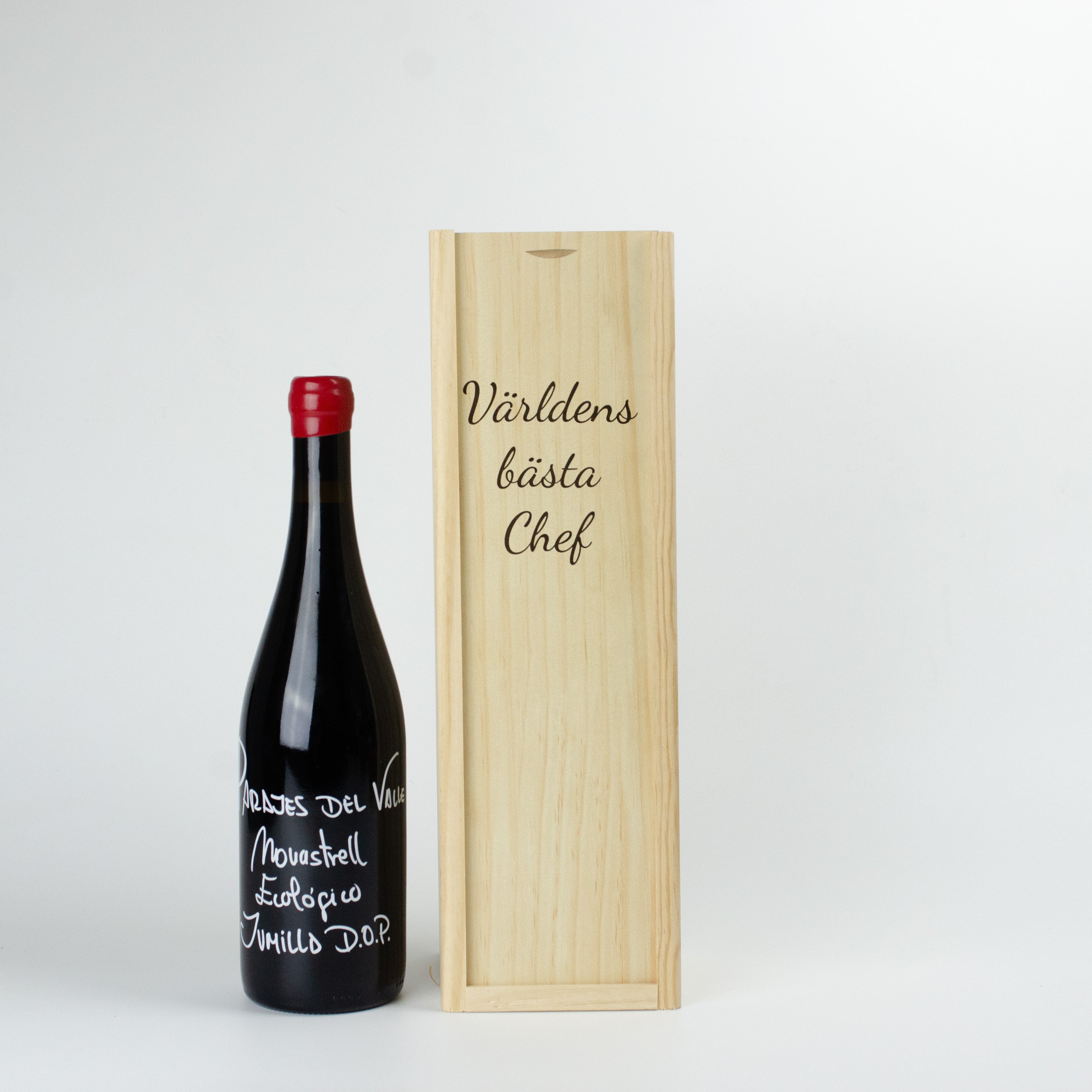 Present till chefen | Vinlåda i trä | Världens bästa chef