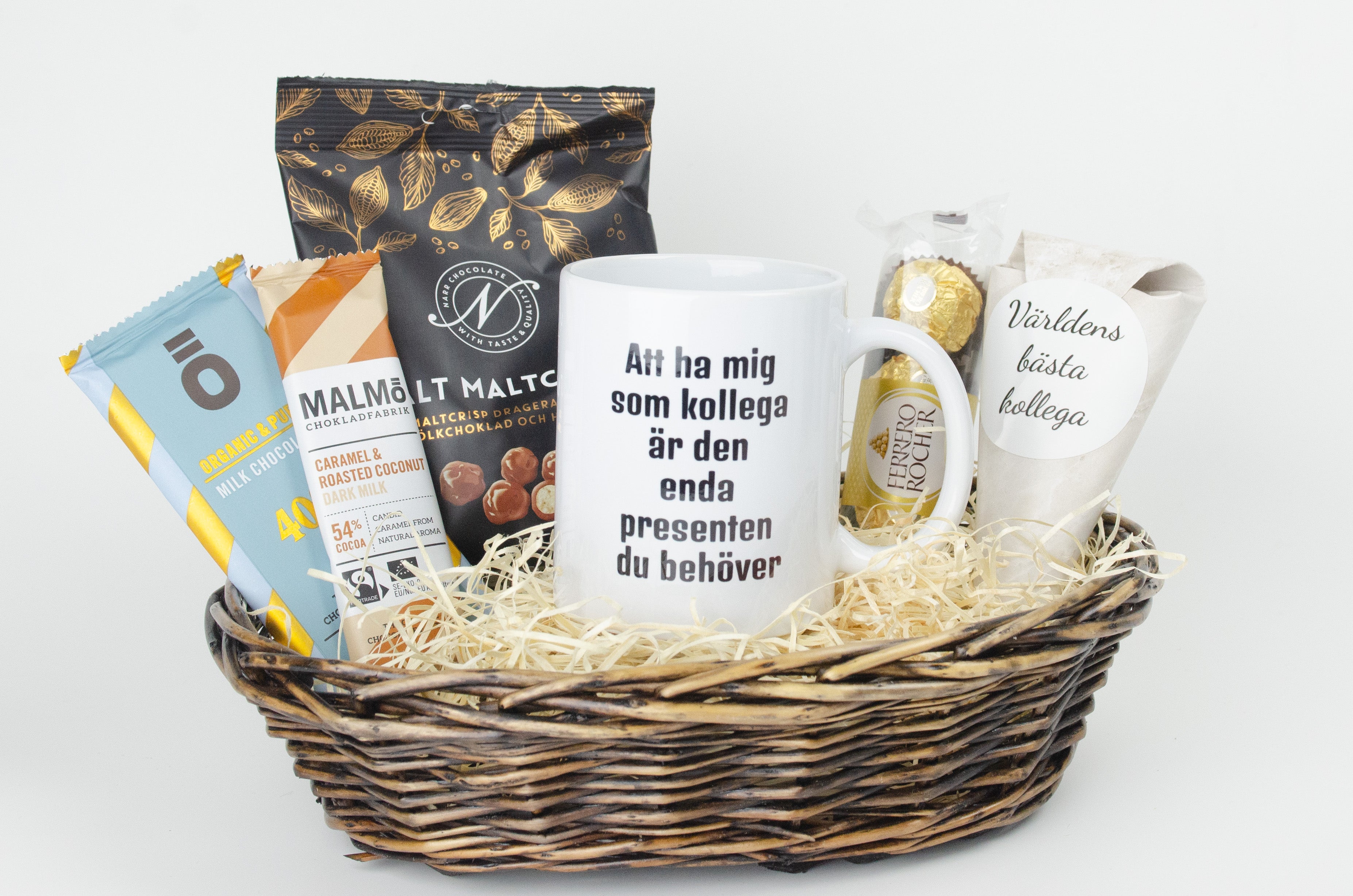 Present till kollega | Att ha mig som kollega är den enda present du behöver | Presentkorg |