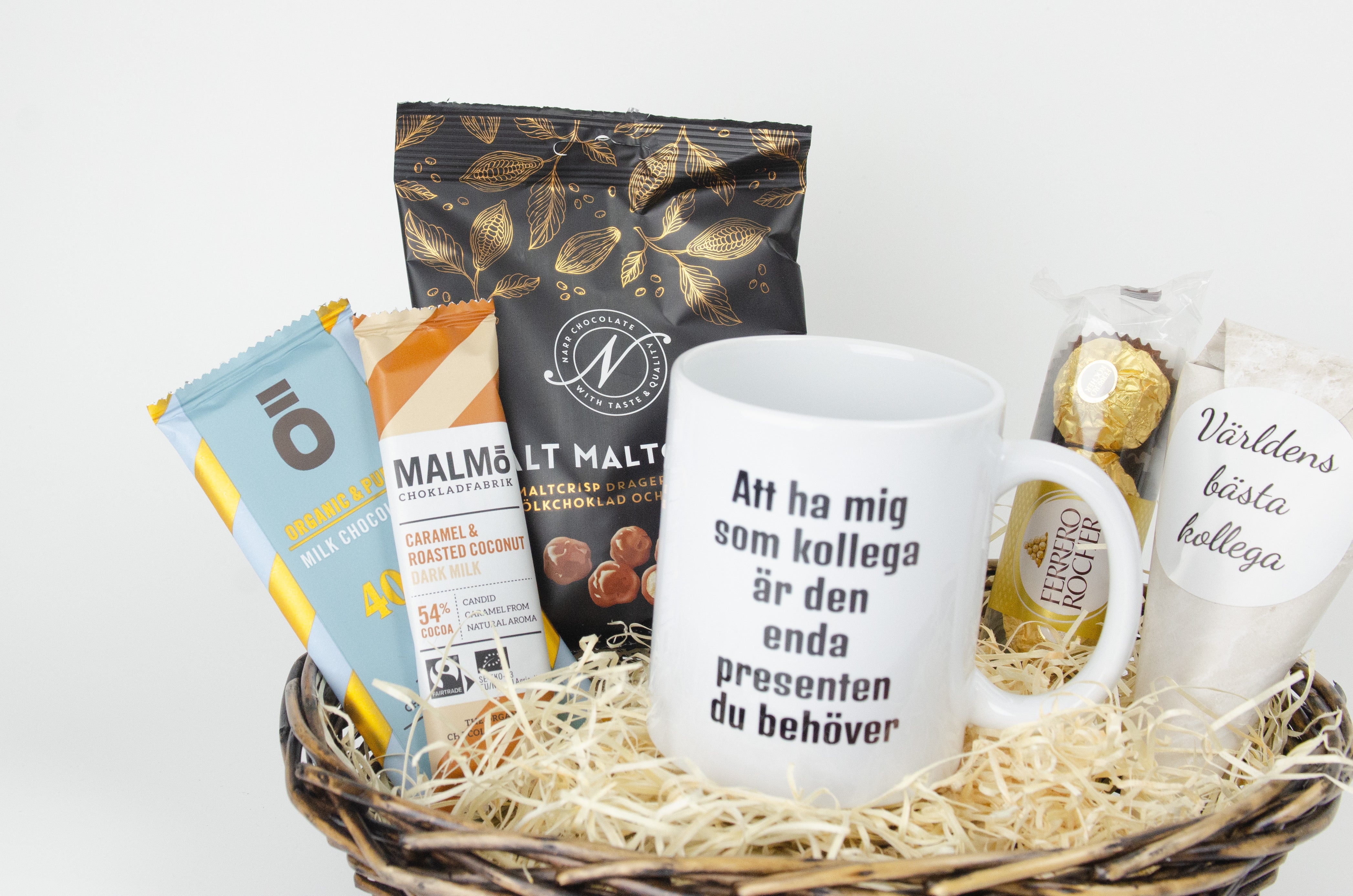 Present till kollega | Att ha mig som kollega är den enda present du behöver | Presentkorg |