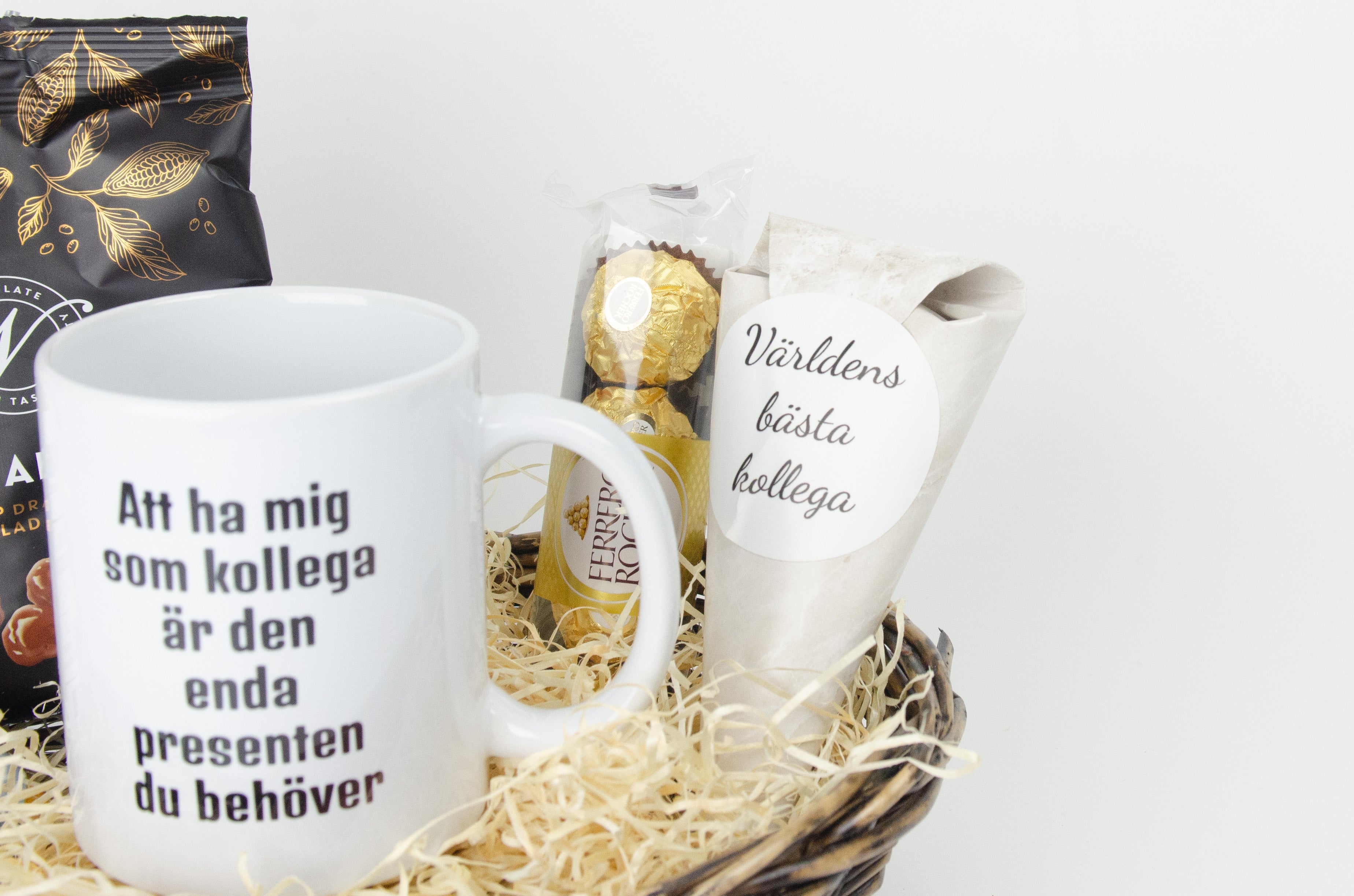 Present till kollega | Att ha mig som kollega är den enda present du behöver | Presentkorg |