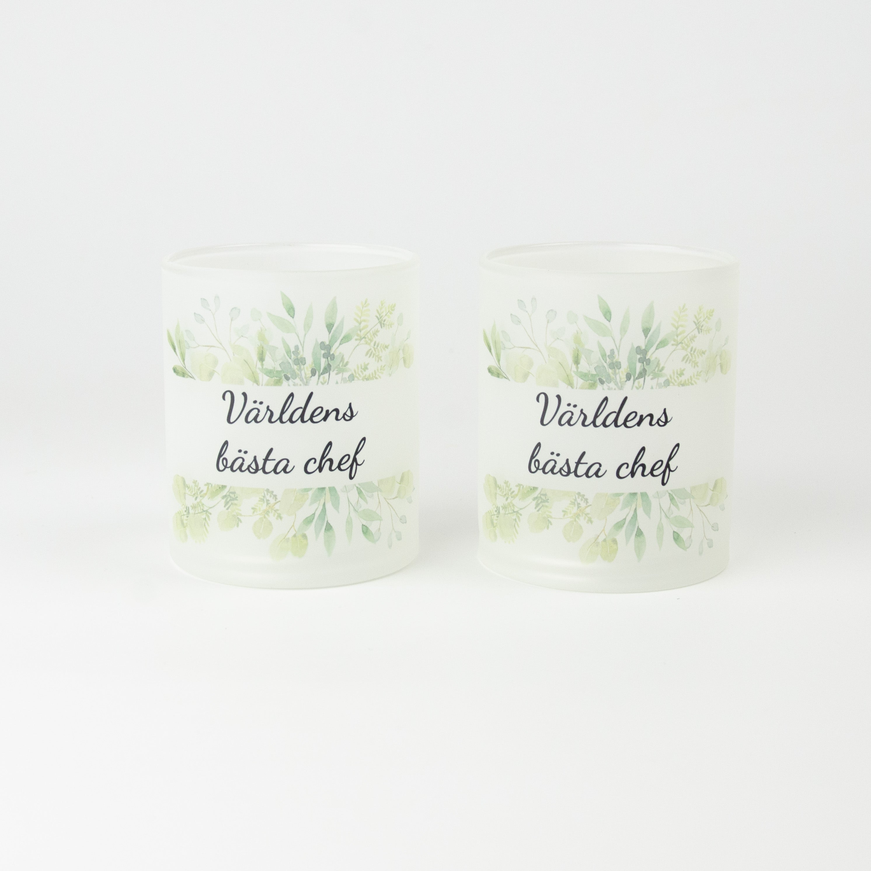 Ljuslykta till chef | Världens bästa chef | 2-pack