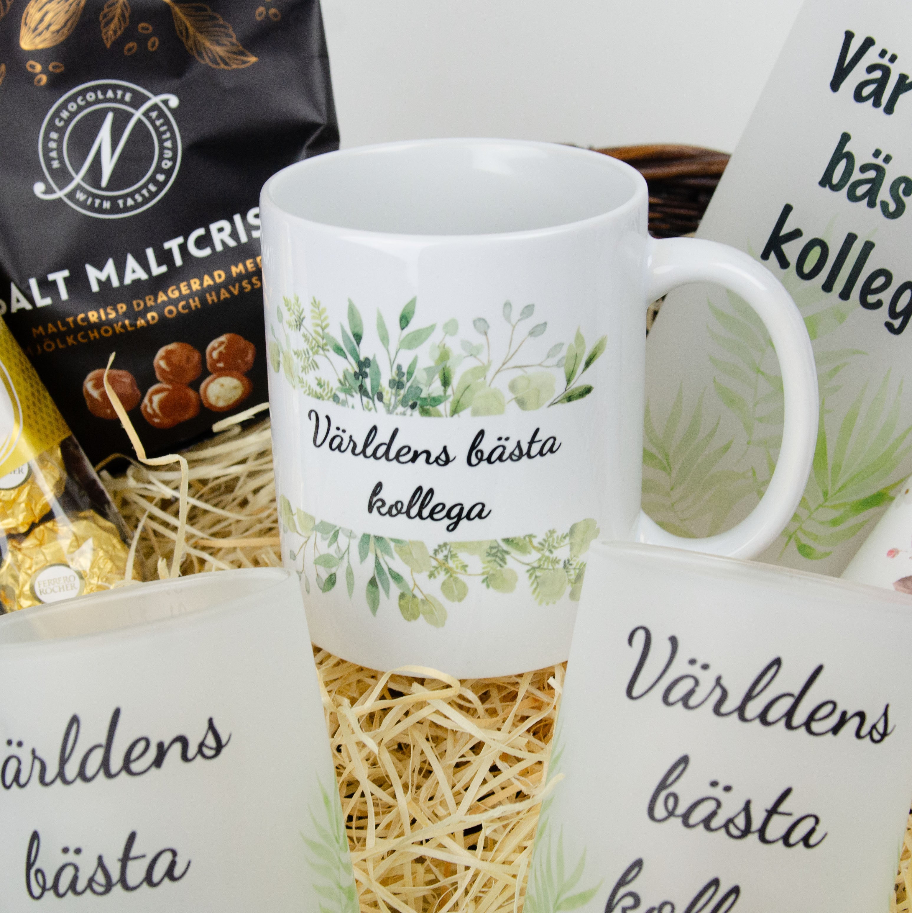 Presentkorg till kollega | Världens bästa kollega | XL-presentkorg