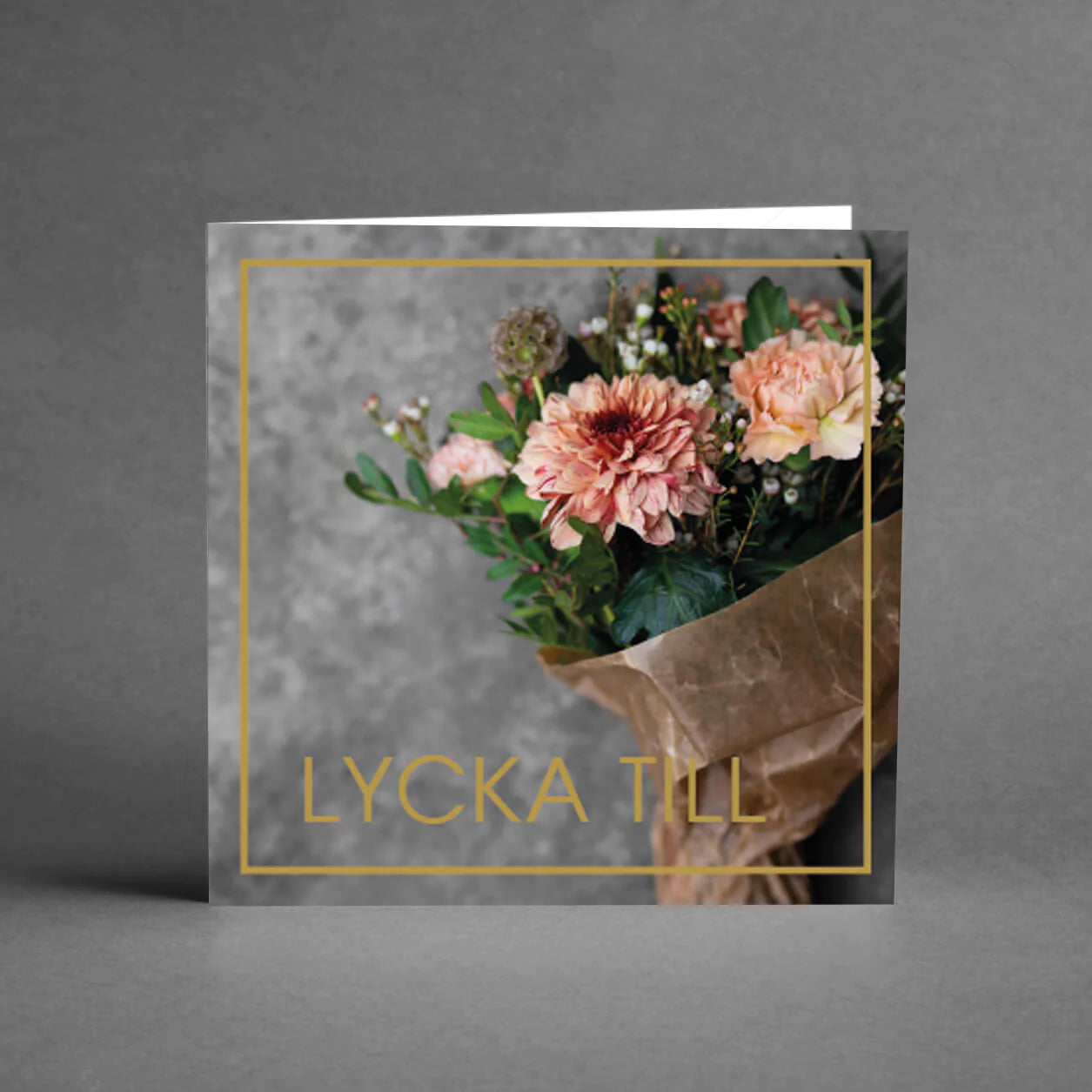 Avtackningskort till kollega  |  Lycka till |  12,5 x 12 cm