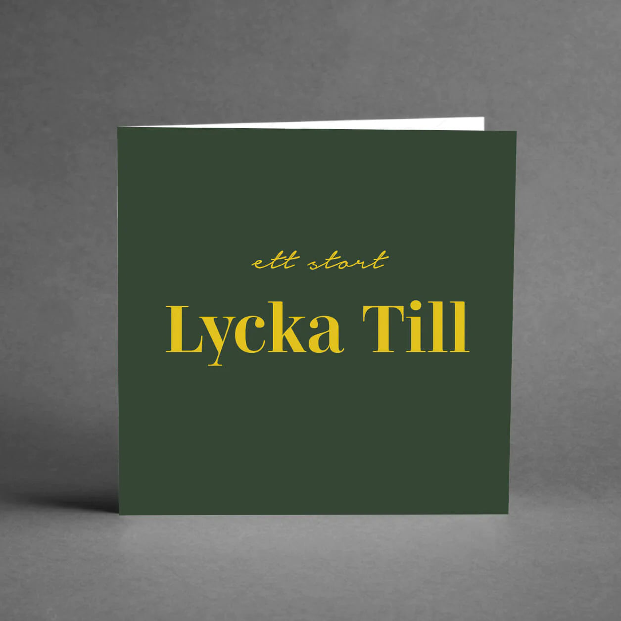 Avtackningskort till kollega | Lycka till | 12,5 x 12 cm
