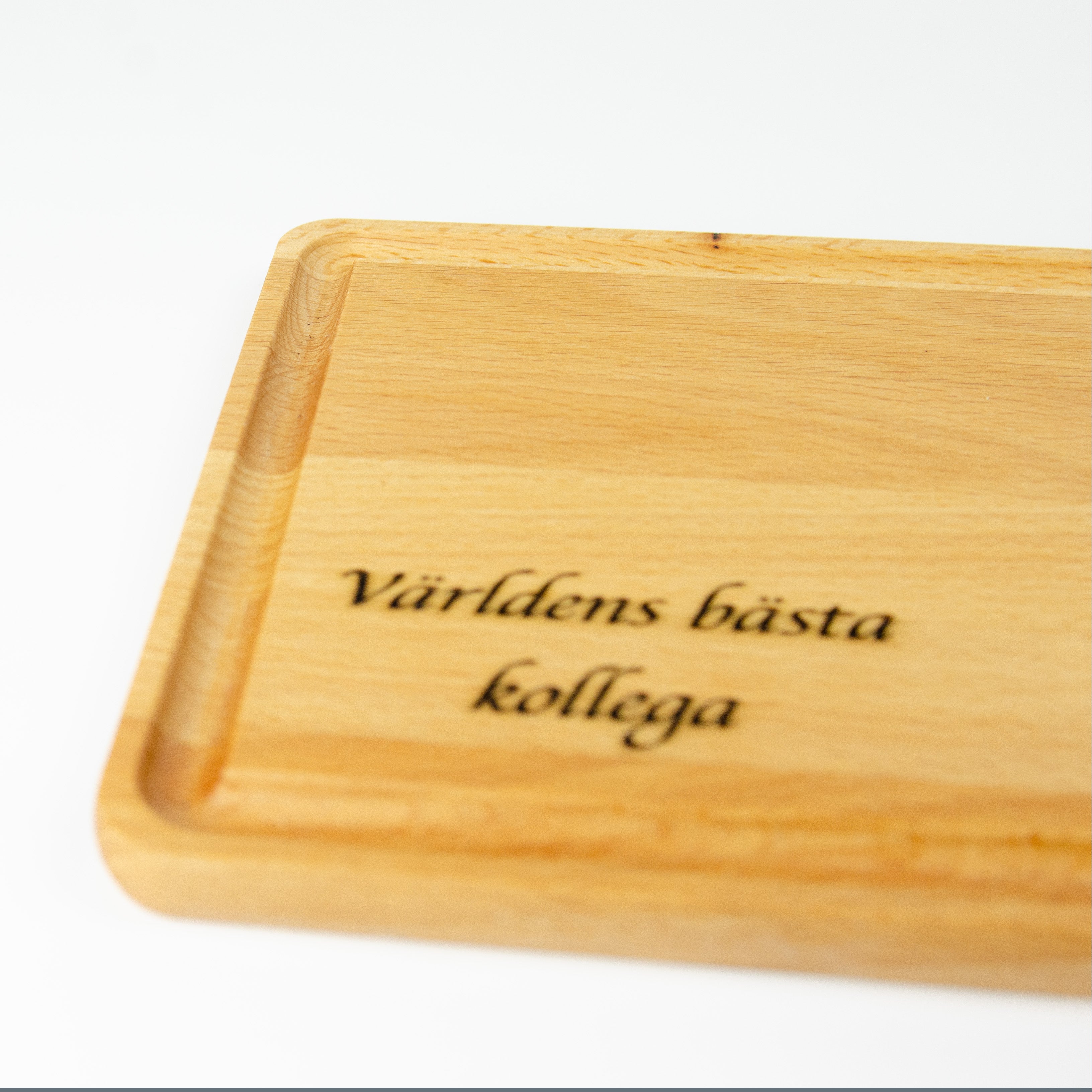 Världens bästa kollega | Skärbräda i trä | Present till kollega