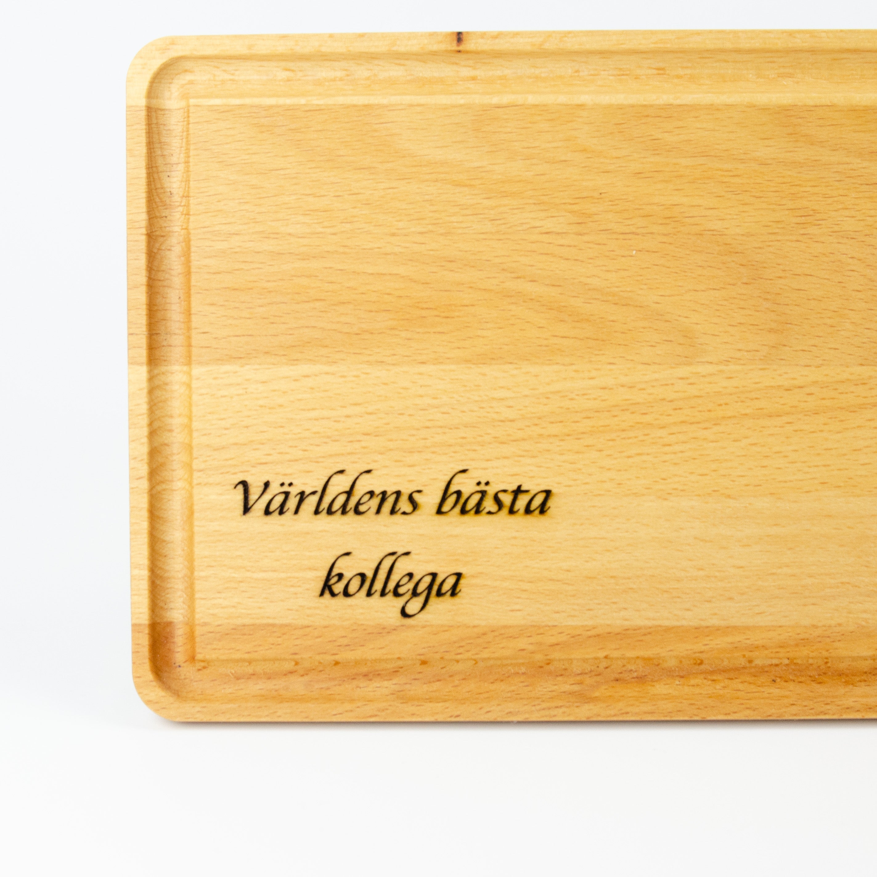 Världens bästa kollega | Skärbräda i trä | Present till kollega