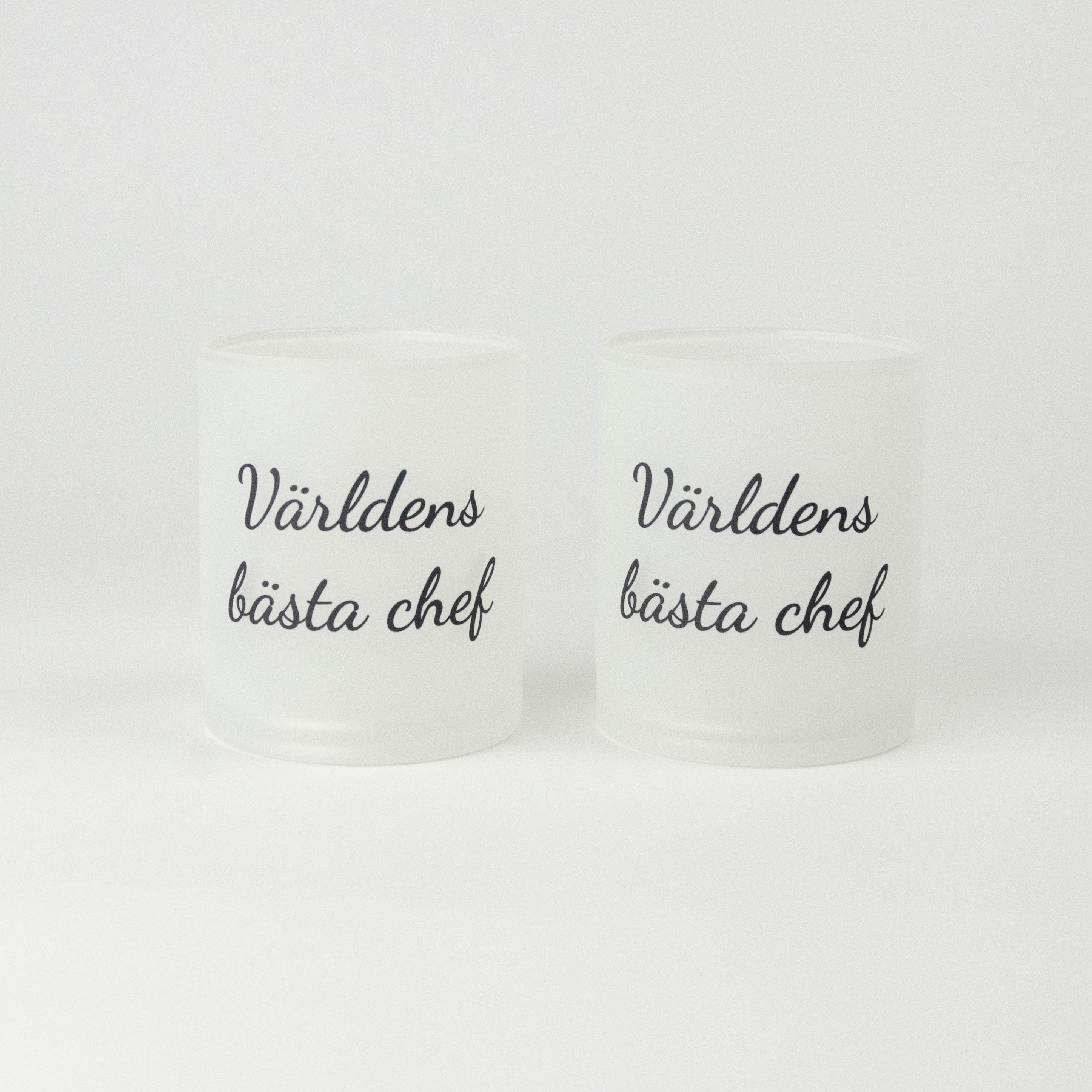 Ljuslykta till chef | Världens bästa chef | 2-pack