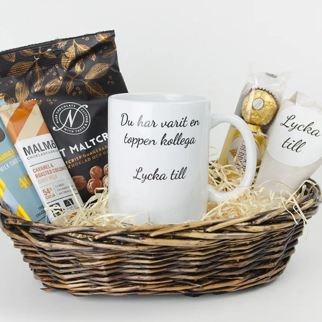 Present till kollega | Du har varit en toppen kollega, lycka till | Presentkorg |