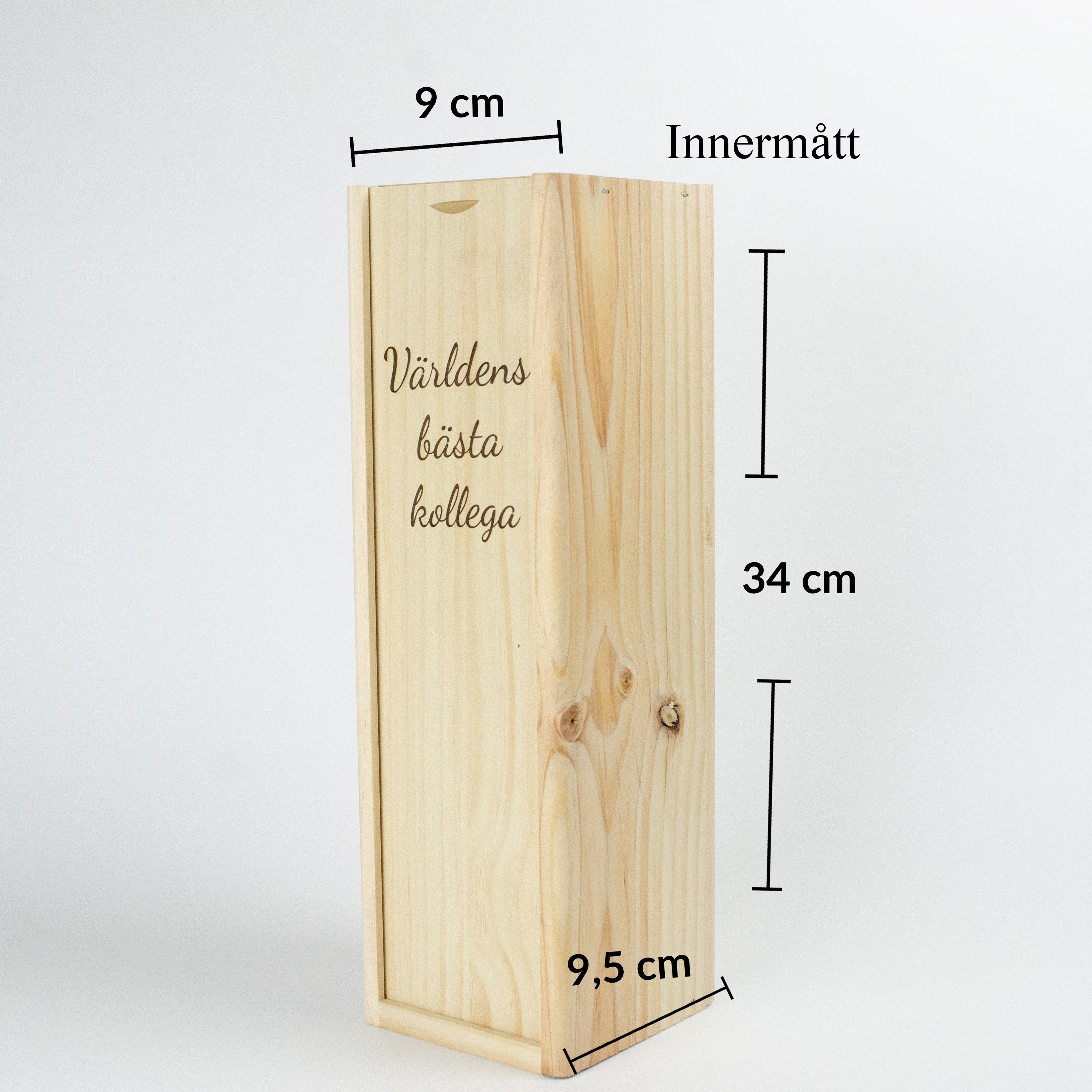 Present till kollega | Vinlåda i trä | Världens bästa kollega