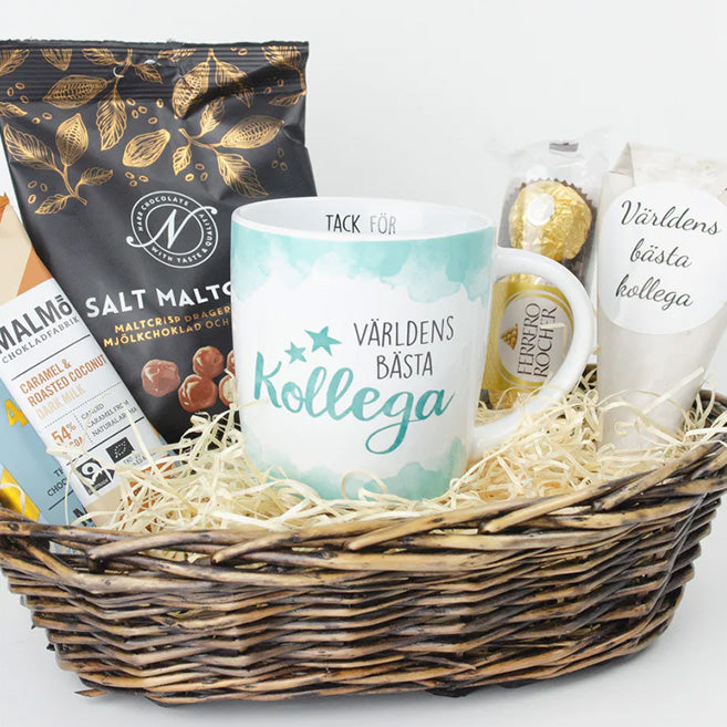 Present till kollega | Världens bästa kollega | Presentkorg |