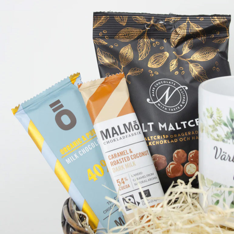 Present till kollega | Världens bästa kollega | Presentkorg med egen text