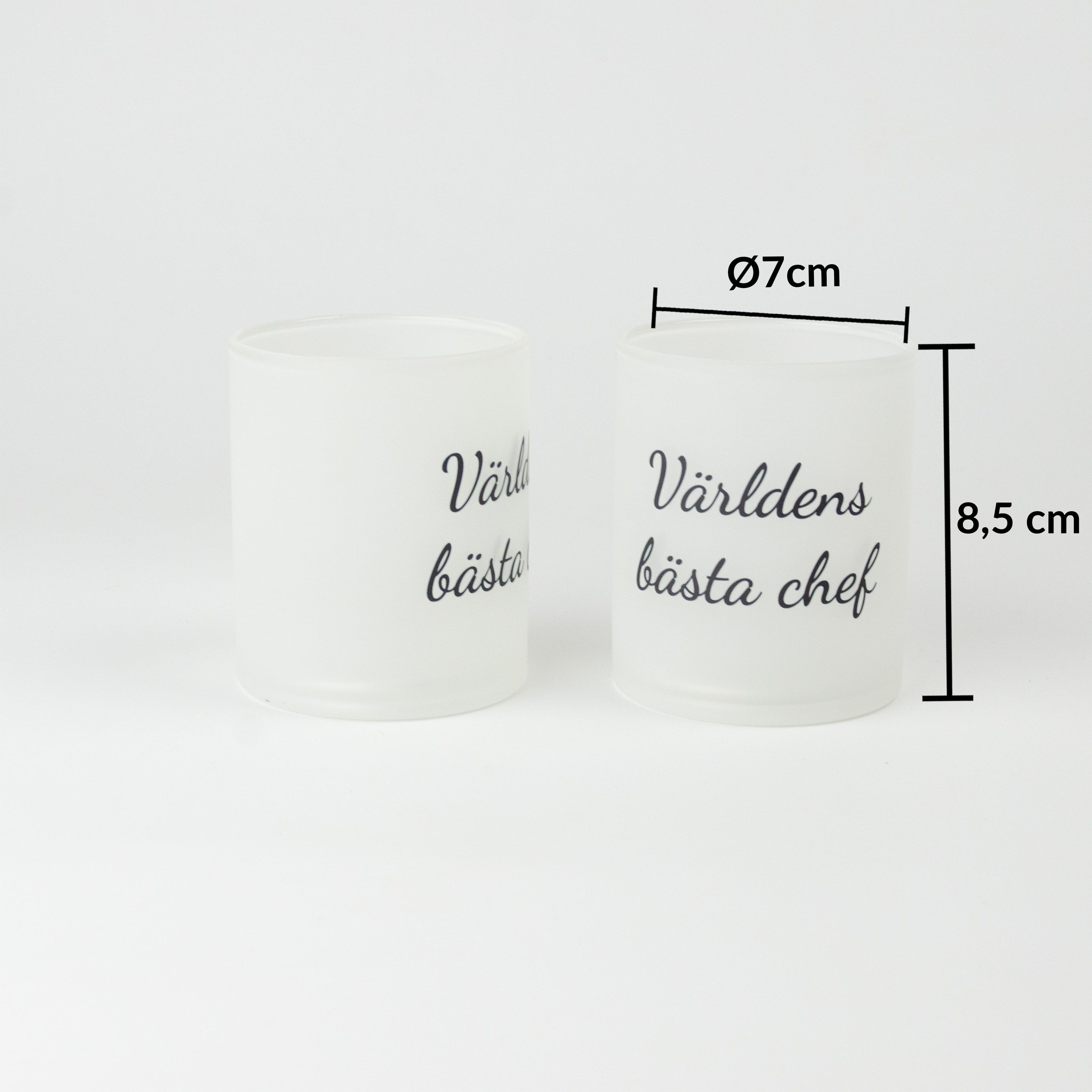 Ljuslykta till chef | Världens bästa chef | 2-pack