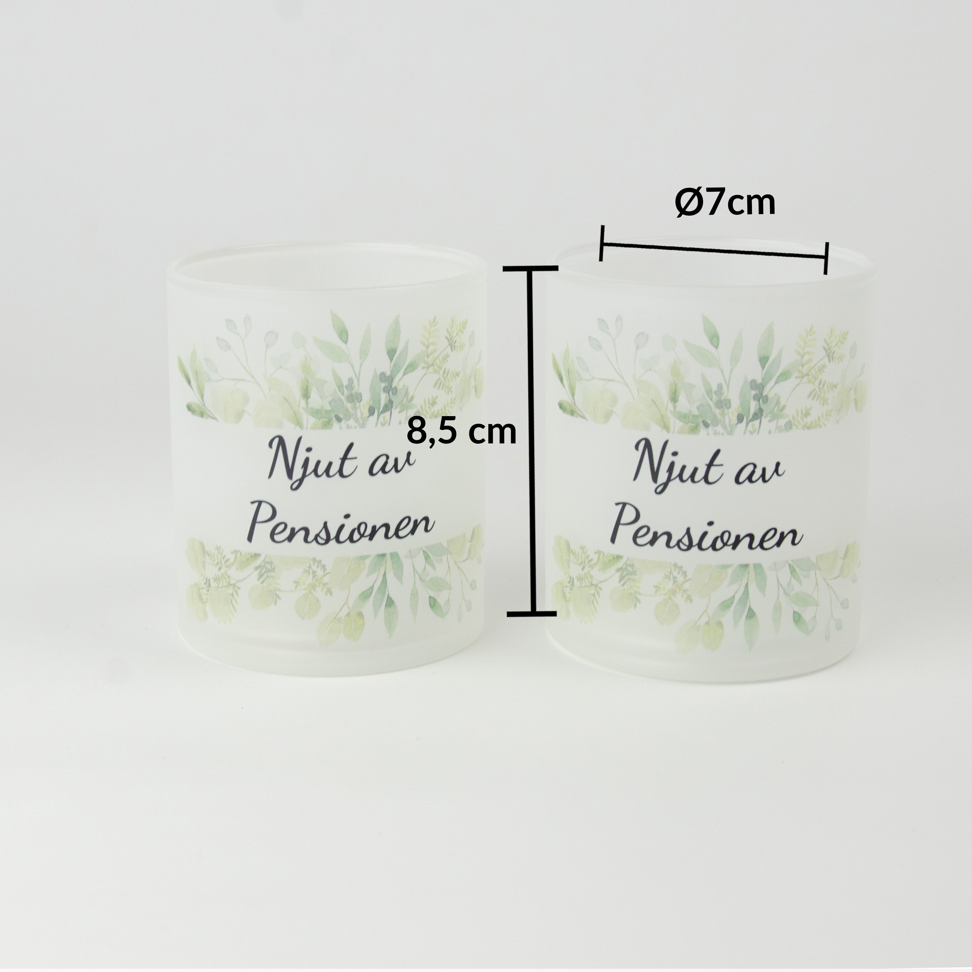 Ljuslykta till pensionär | Njut av pensionen | 2-pack