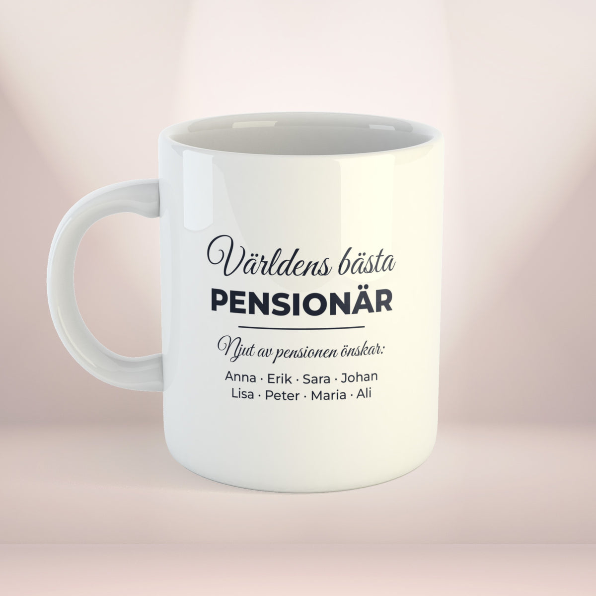 Världens bästa pensionär | Personlig kaffekopp med eget tryck