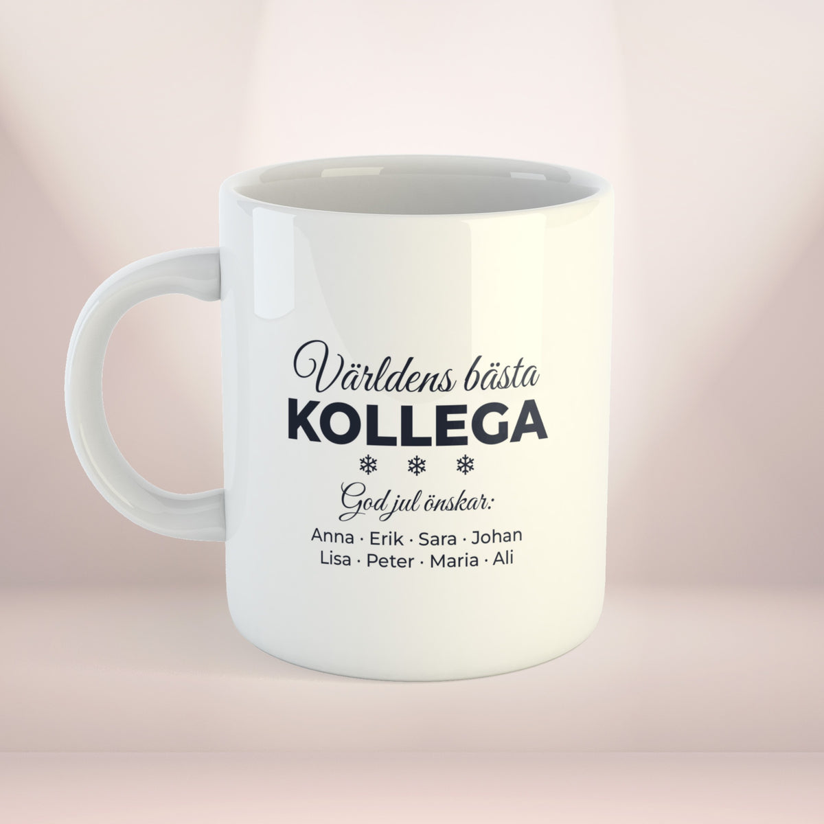 Världens bästa kollega – God jul | Personlig kaffekopp med eget tryck