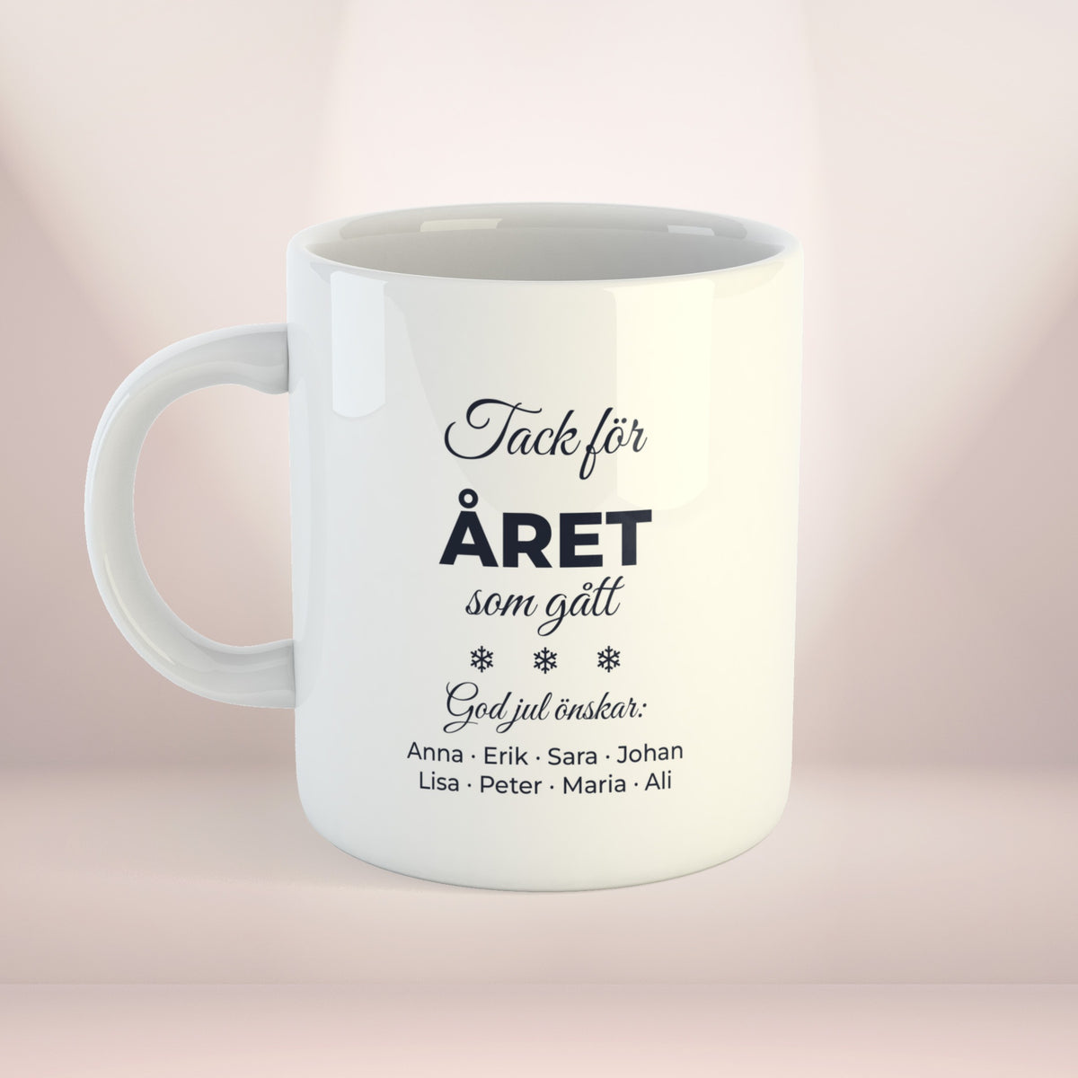 Tack för året som gått | Personlig kaffekopp med eget tryck