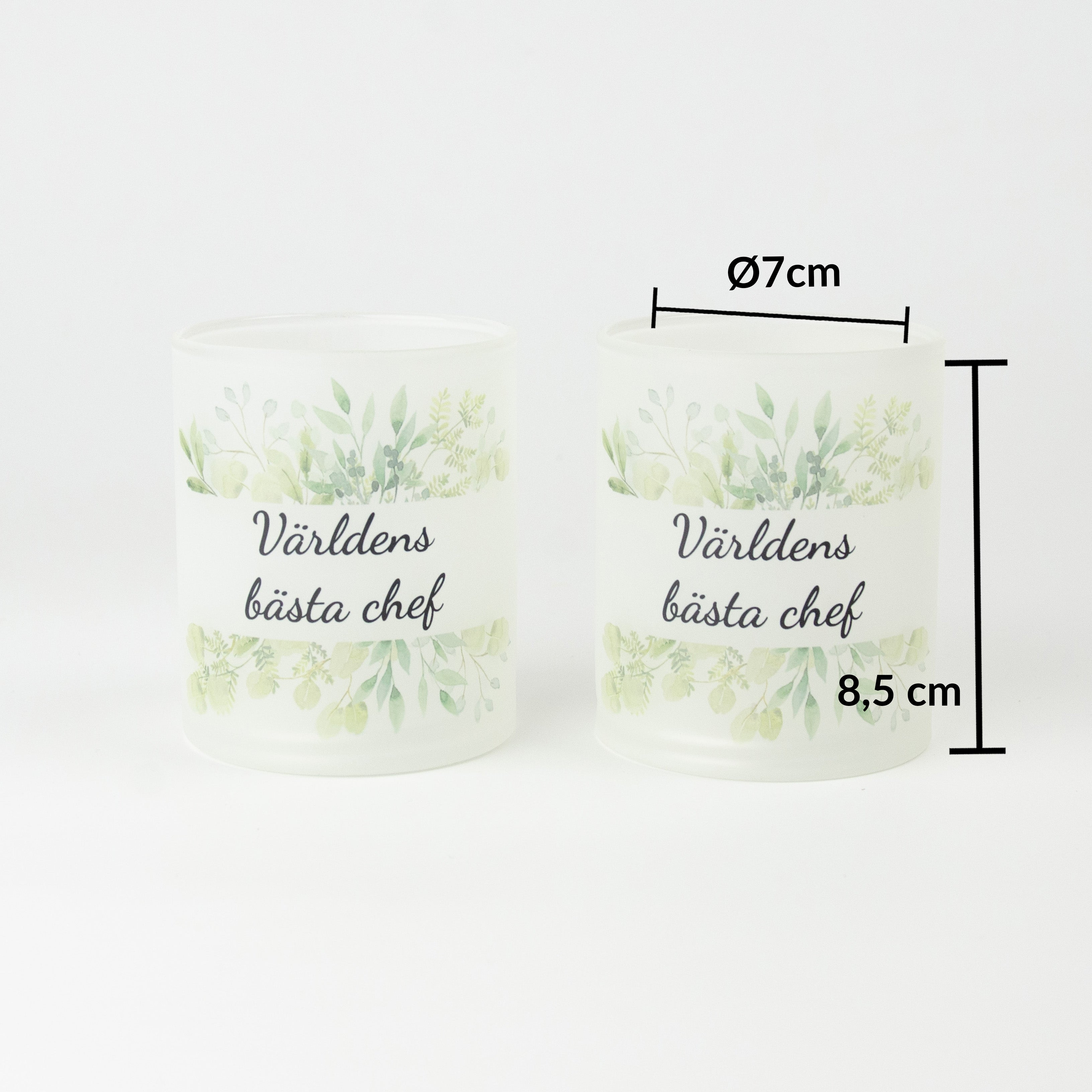 Ljuslykta till chef | Världens bästa chef | 2-pack