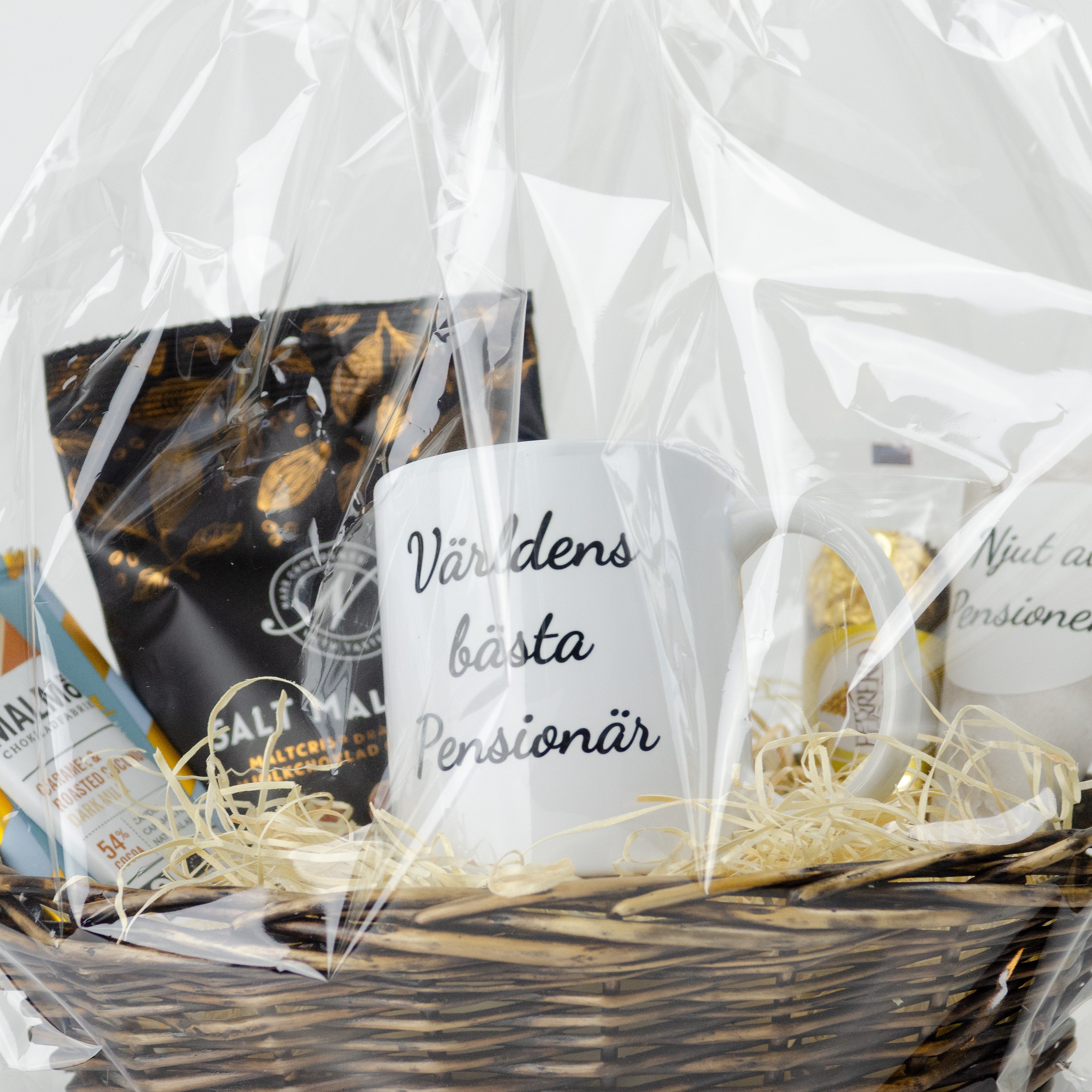Present till pensionär |  Världens bästa pensionär | Presentkorg |