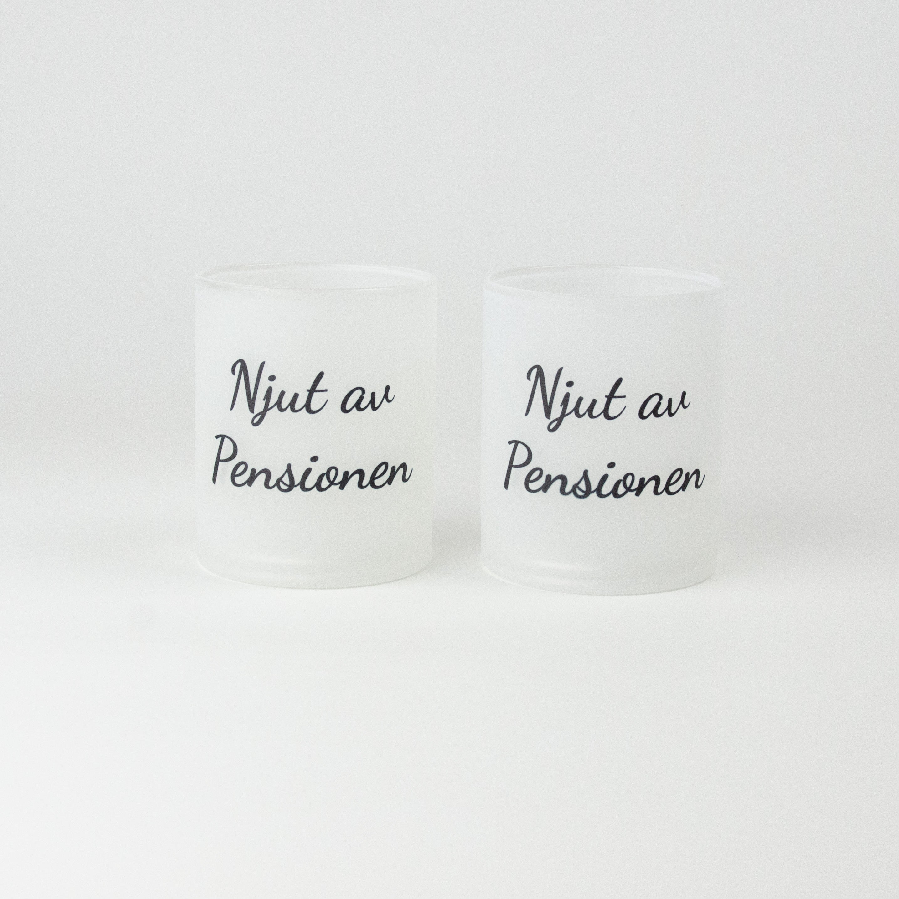 Ljuslykta till pensionär | Njut av pensionen  | 2-pack