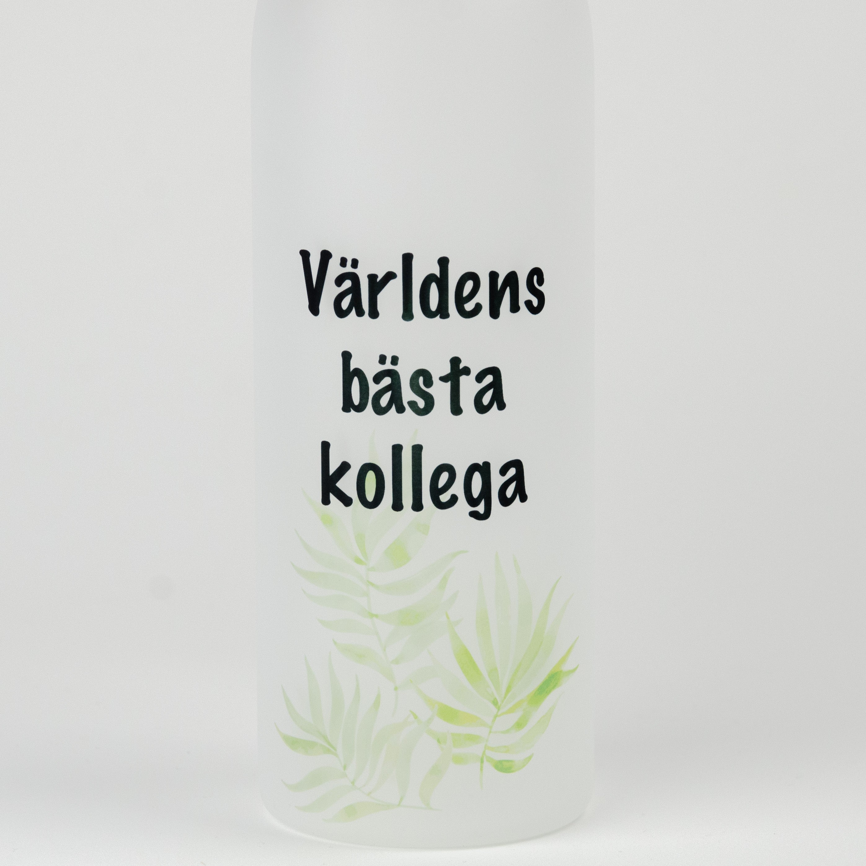 Vattenflaska till kollega | Världens bästa kollega | Glasflaska | 750 ml