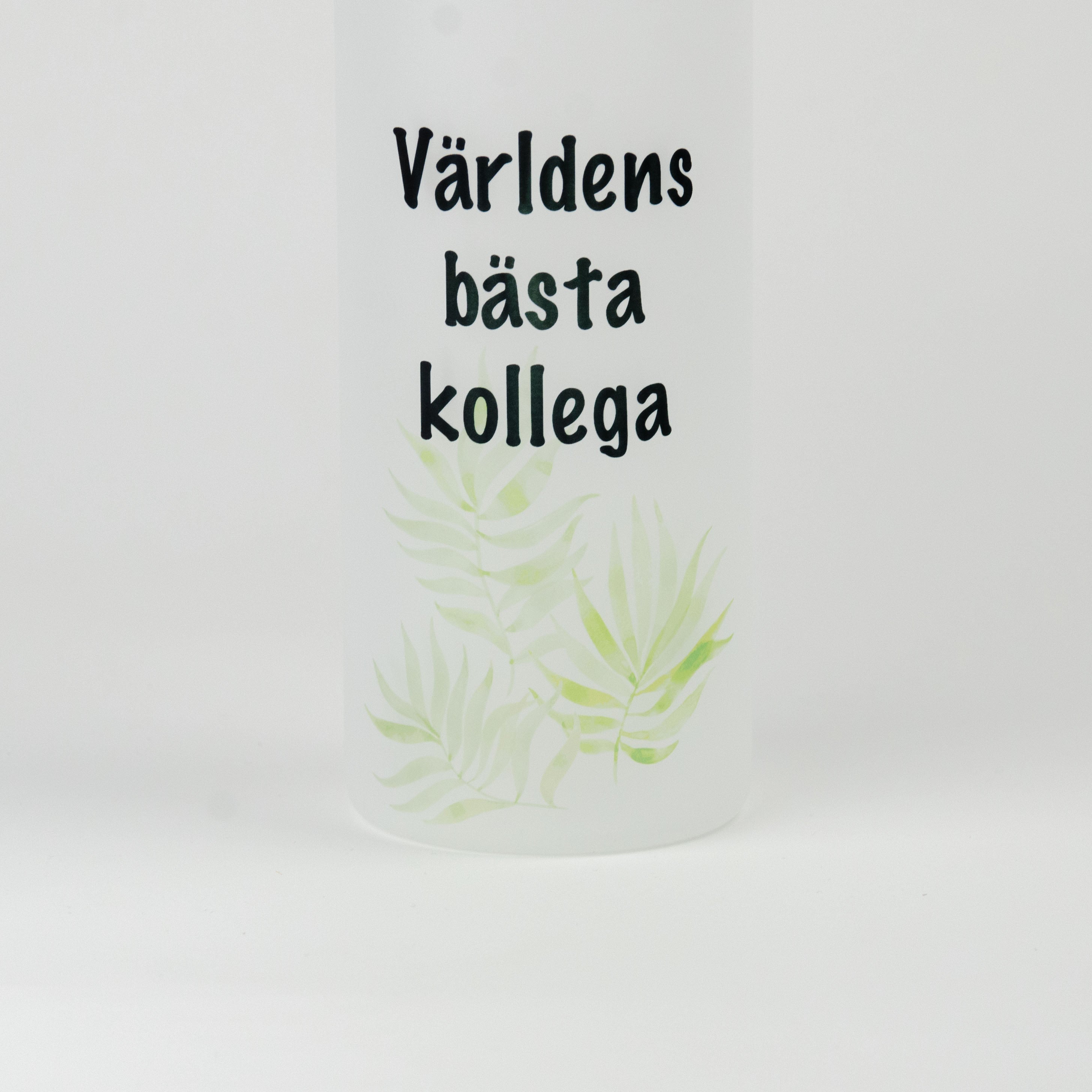 Vattenflaska till kollega | Världens bästa kollega | Glasflaska | 750 ml
