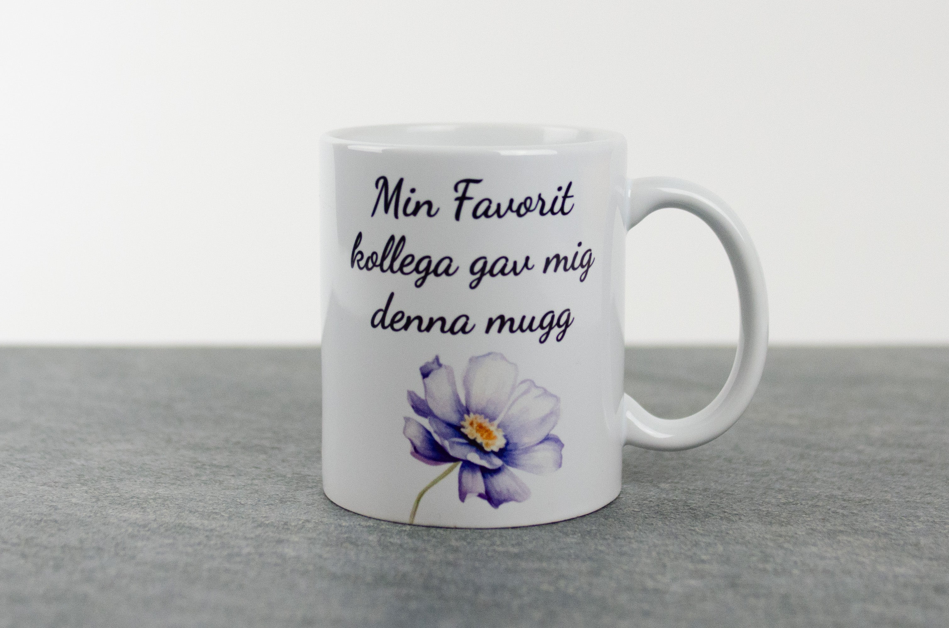 Present till kollega "Min favorit kollega gav mig denna kaffekopp" kaffekopp