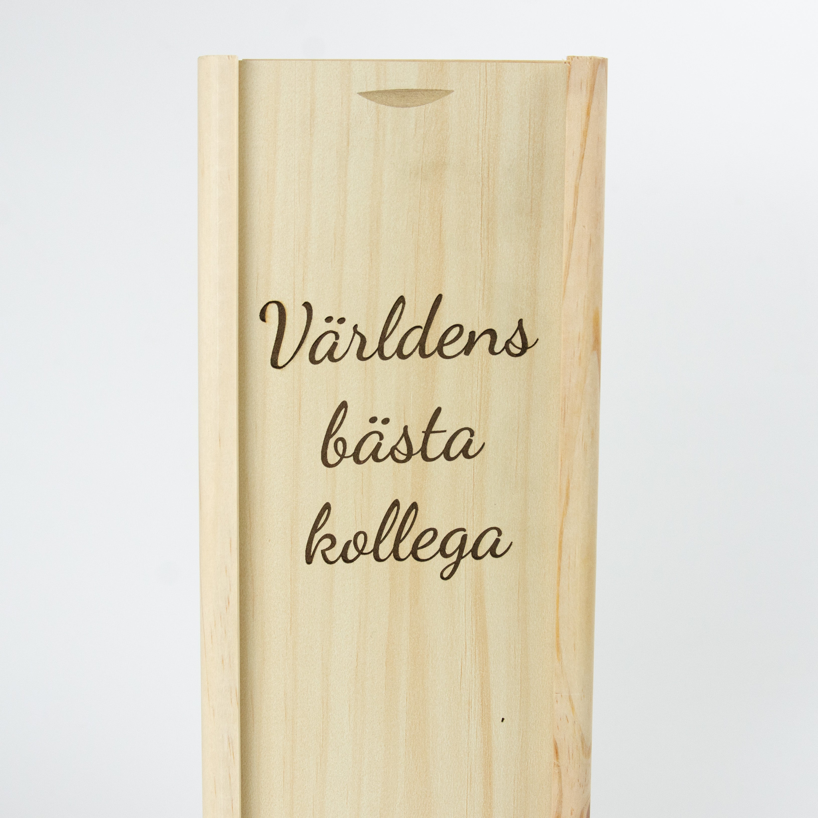 Present till kollega  | Vinlåda i trä | Världens bästa kollega