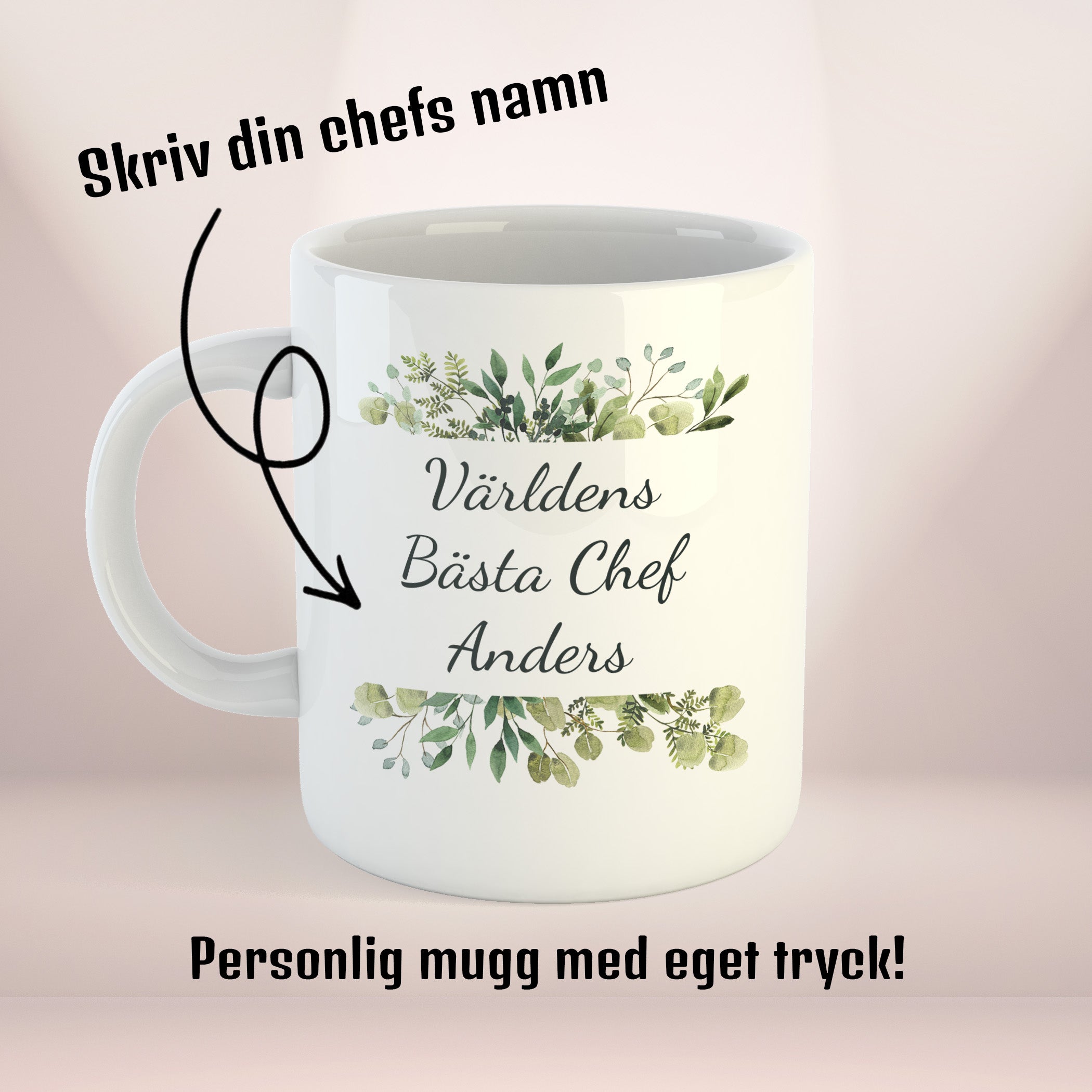 Kaffekopp till chef | Världens bästa chef med eget namn