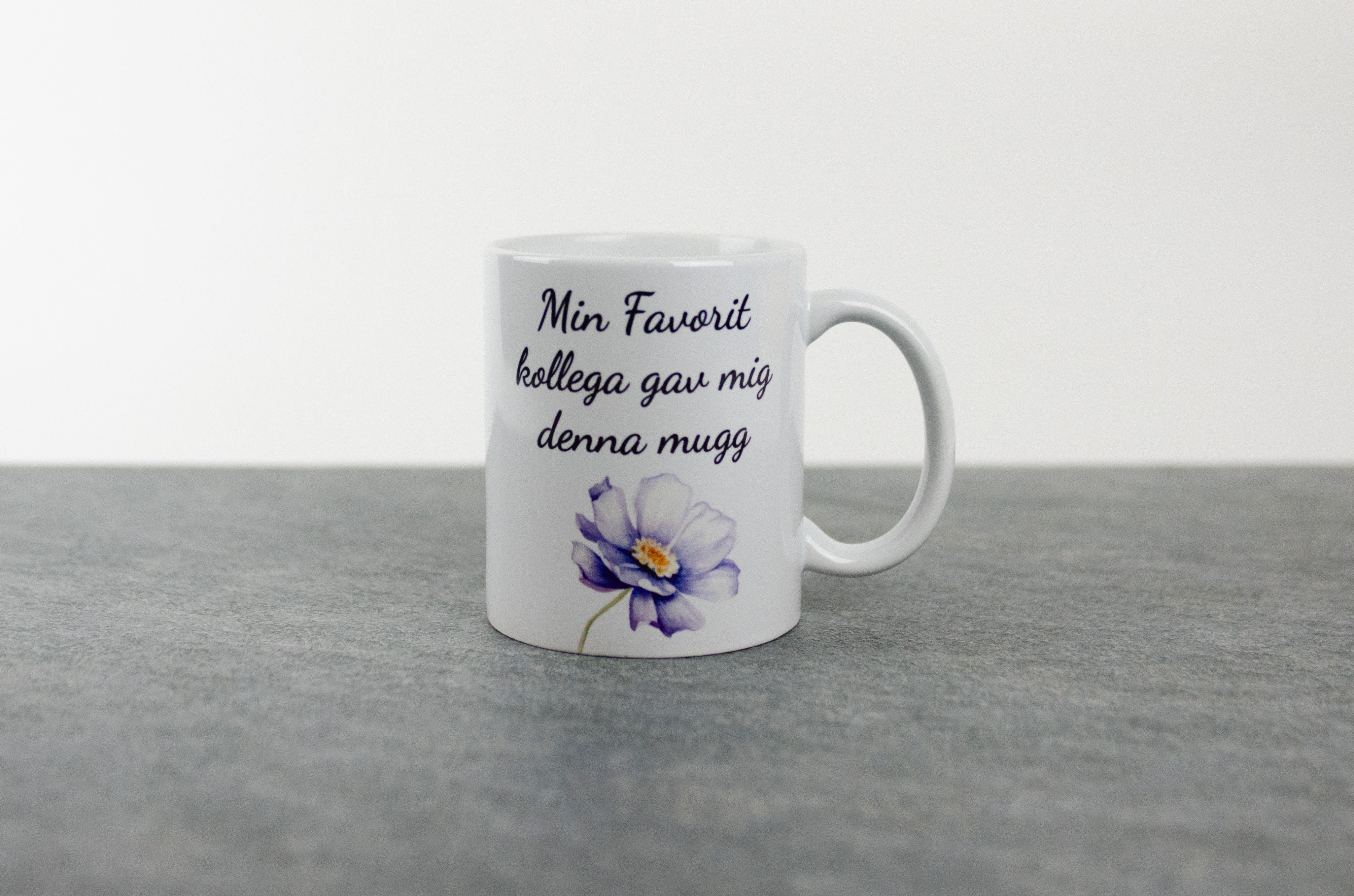 Present till kollega "Min favorit kollega gav mig denna kaffekopp" kaffekopp