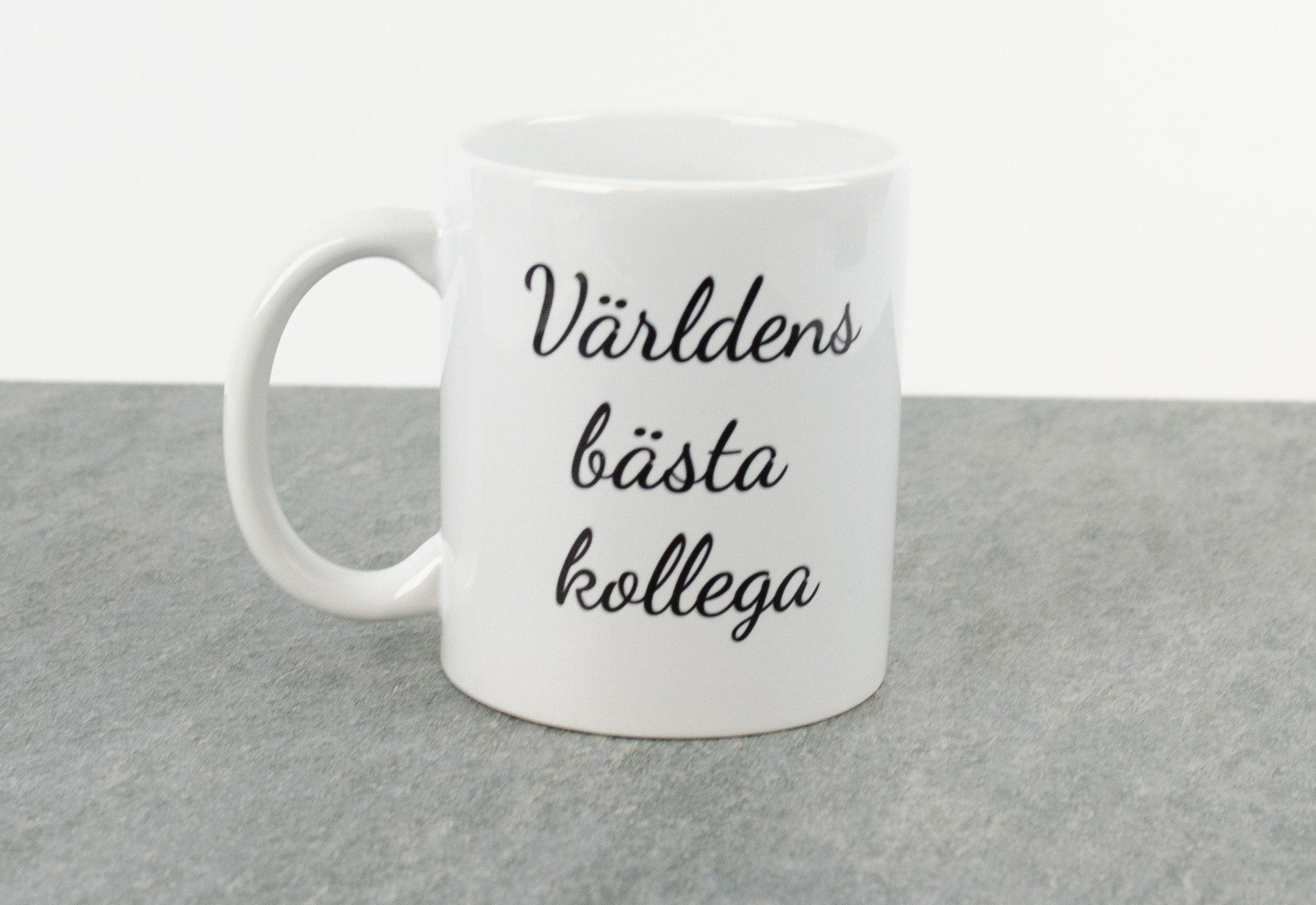 Present till kollega "Världens bästa kollega" kaffekopp