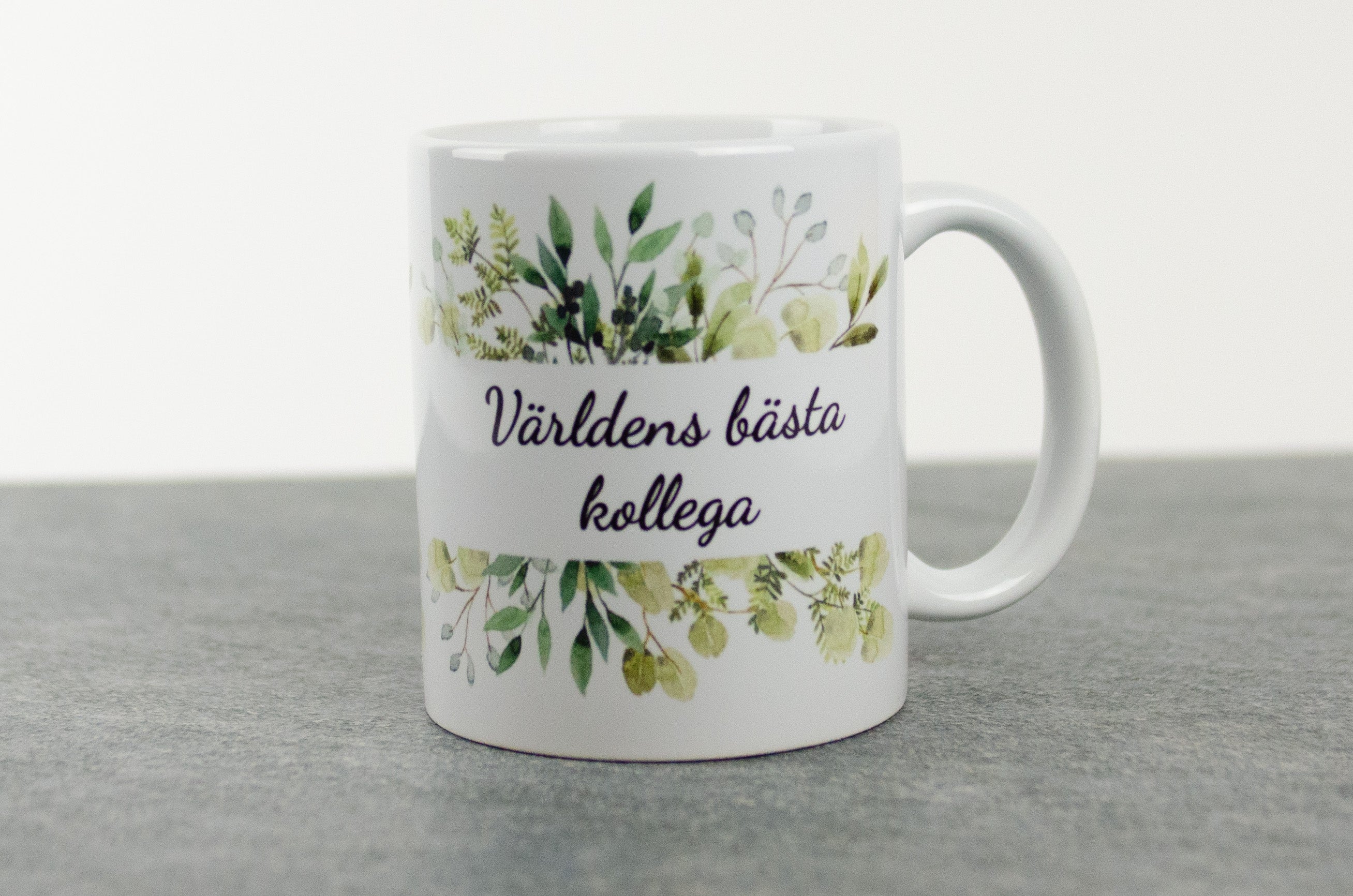 Present till kollega "Världens bästa kollega" kaffekopp