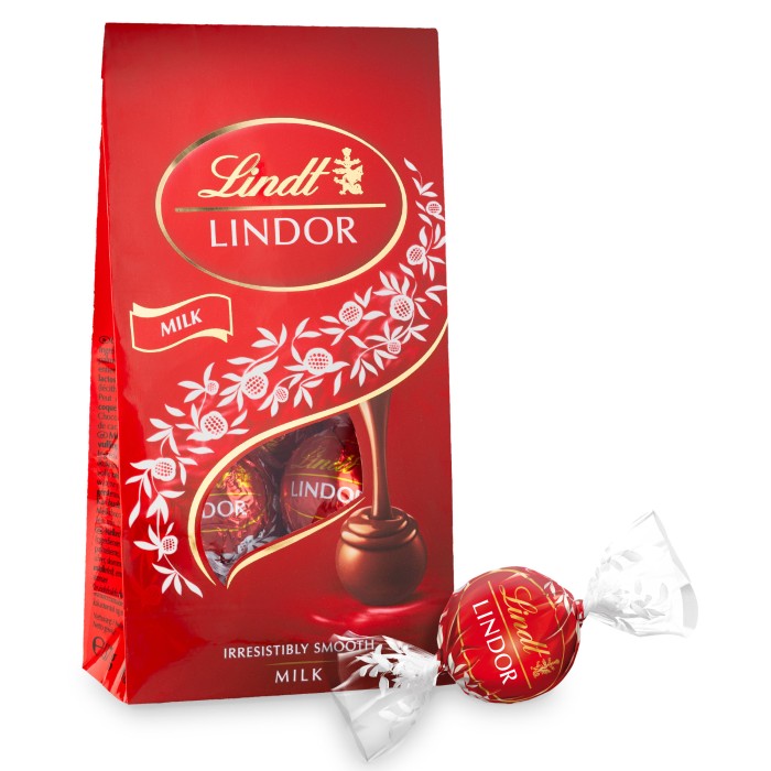 Lindt LINDOR Mjölkchoklad Praliner 137g