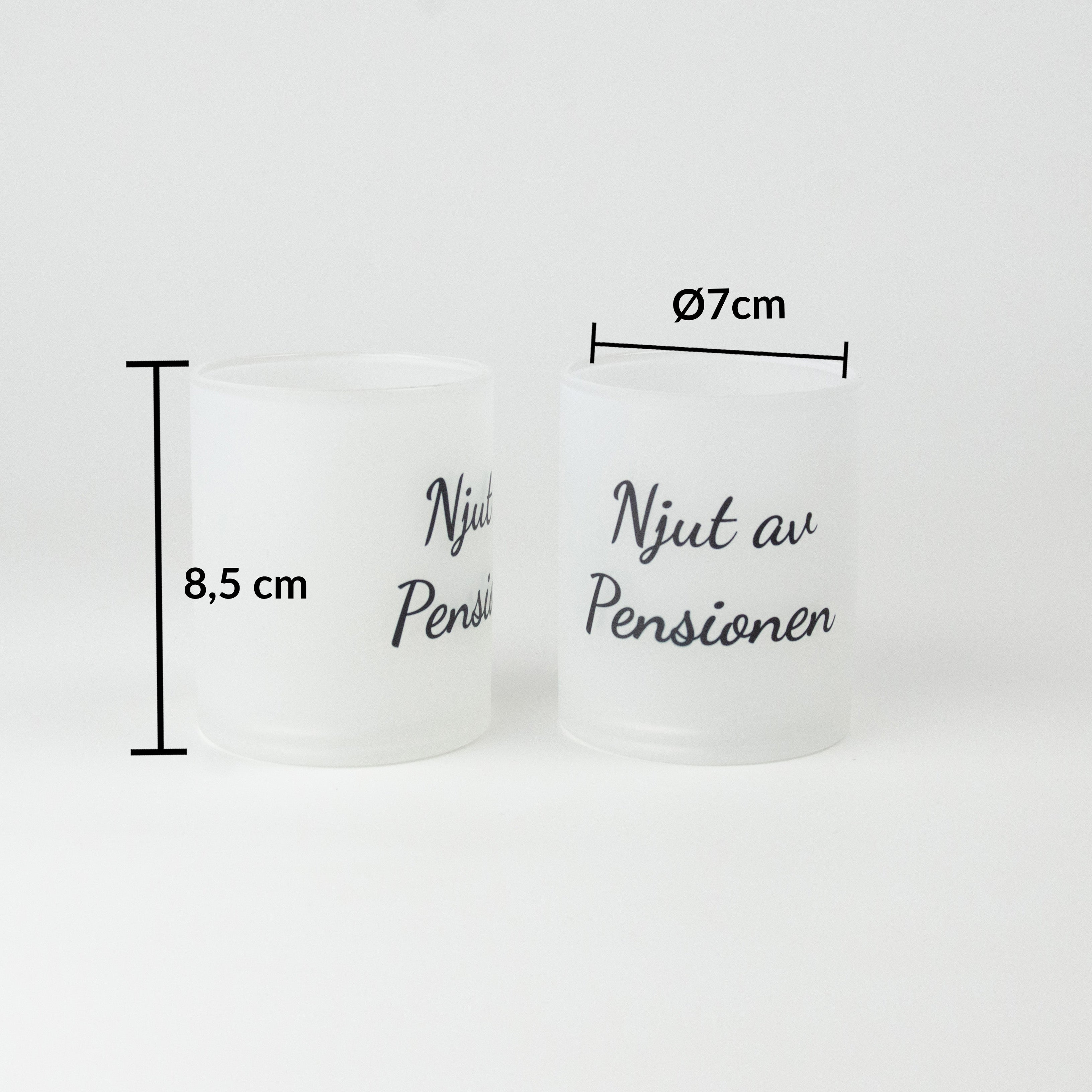 Ljuslykta till pensionär | Njut av pensionen  | 2-pack