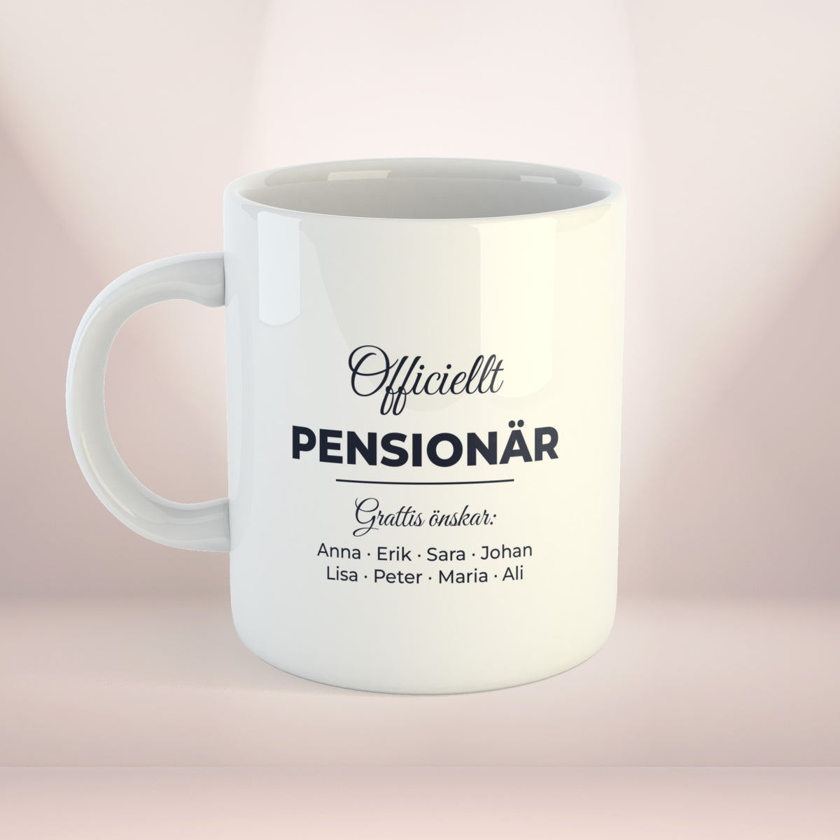 Officiellt pensionär | Personlig kaffekopp med eget tryck