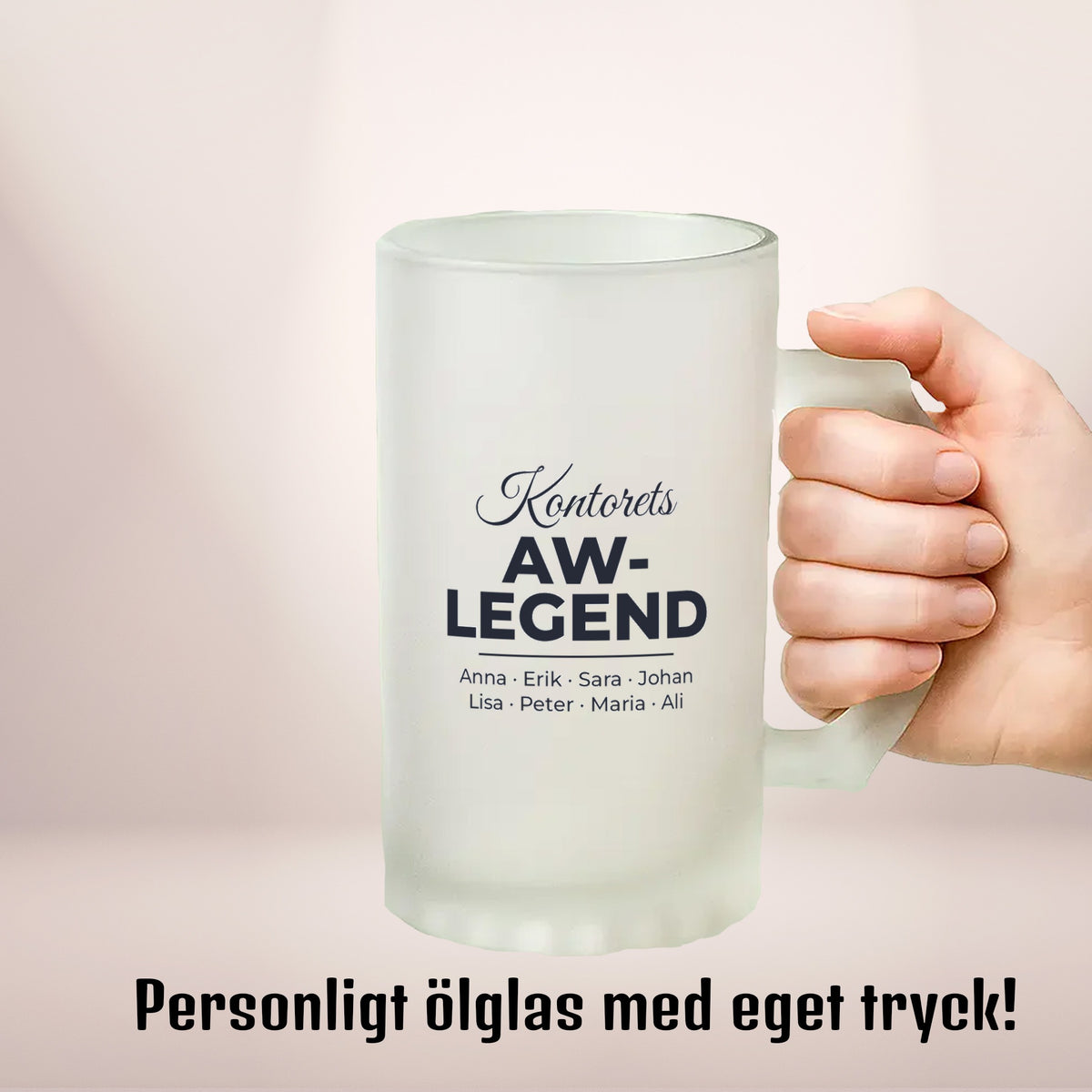 Kontorets AW-legend | Ölglas med eget tryck