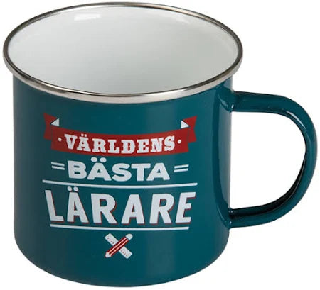 Metall mugg - Världens bästa lärare