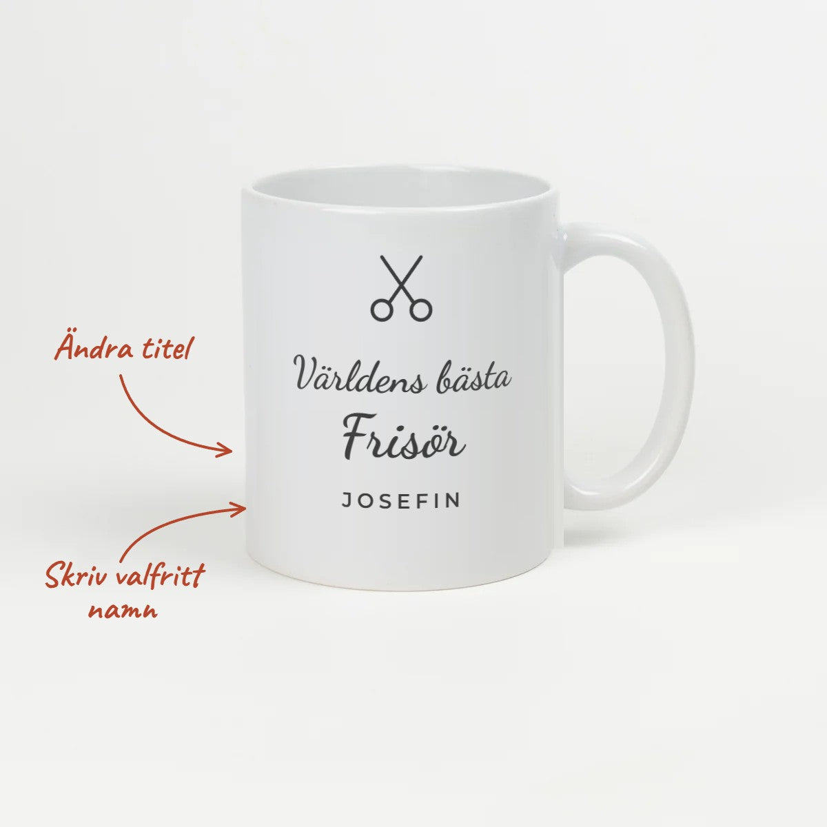 Kaffekopp Världens bästa frisör med namn