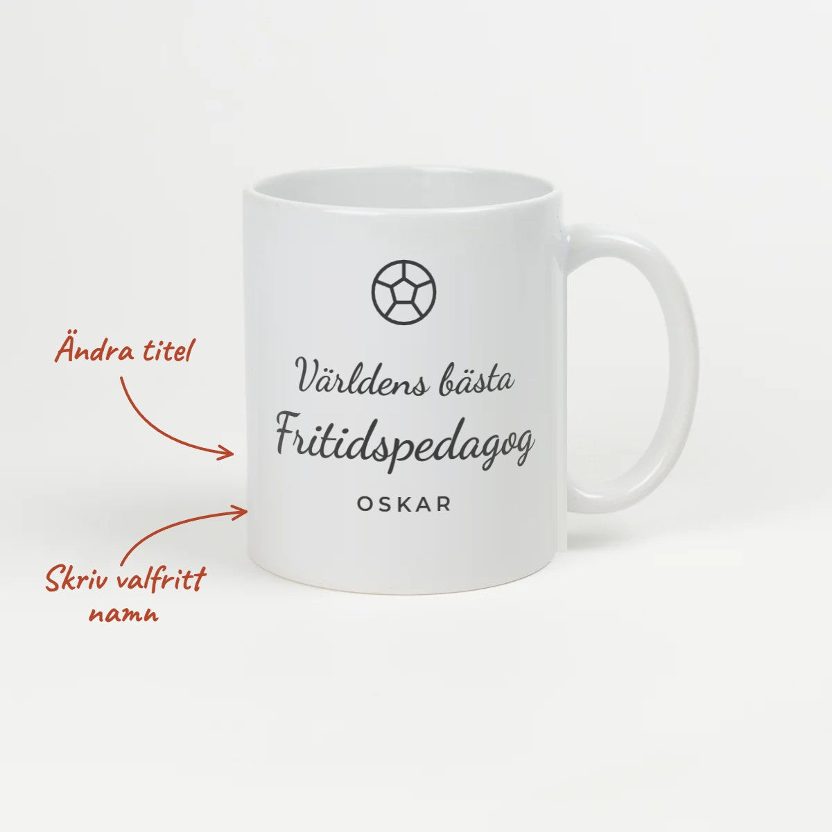 Kaffekopp Världens bästa fritidspedagog med namn