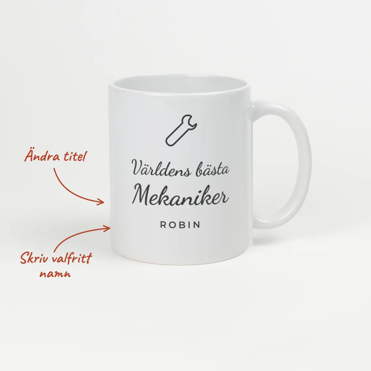 Kaffekopp Världens bästa mekaniker med namn