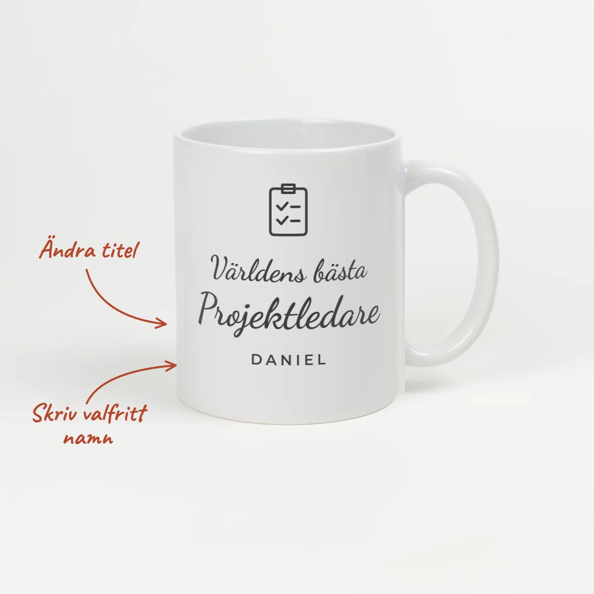 Kaffekopp Världens bästa projektledare med namn