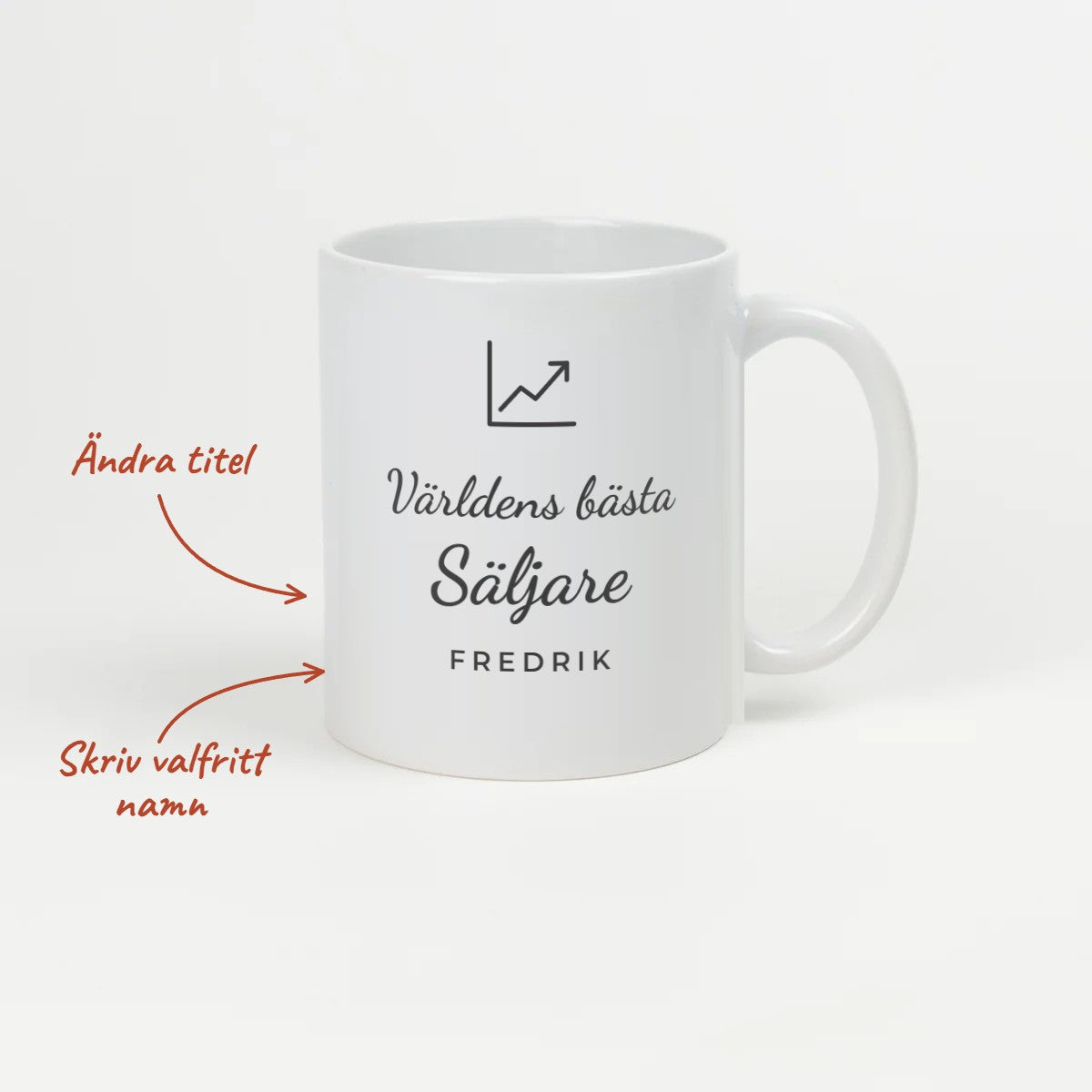 Kaffekopp Världens bästa säljare med namn