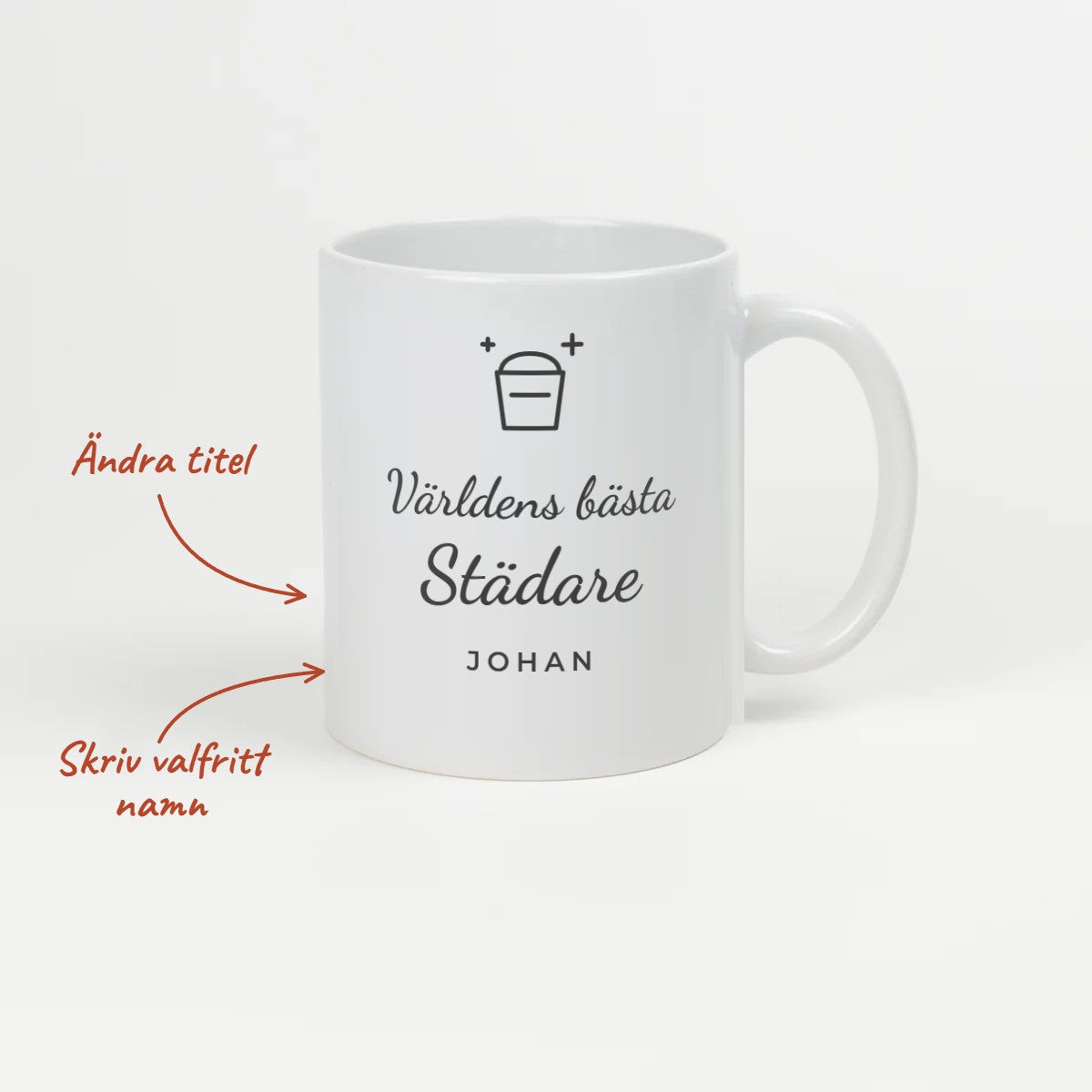 Kaffekopp Världens bästa städare med namn